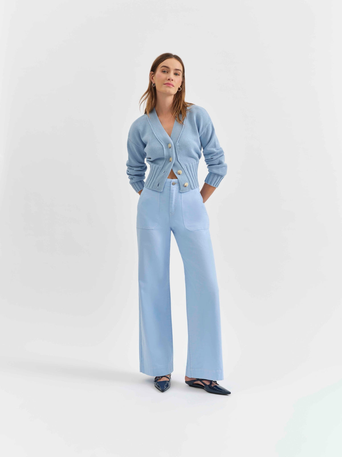 Trooper High Rise Wide Leg Jean - Open Air