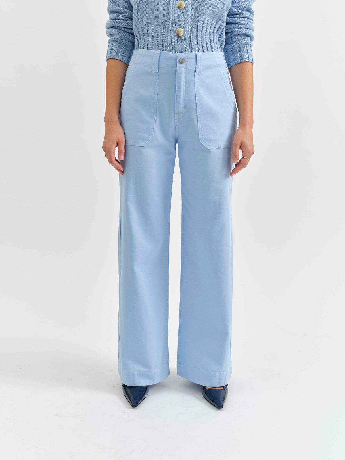 Trooper High Rise Wide Leg Jean - Open Air
