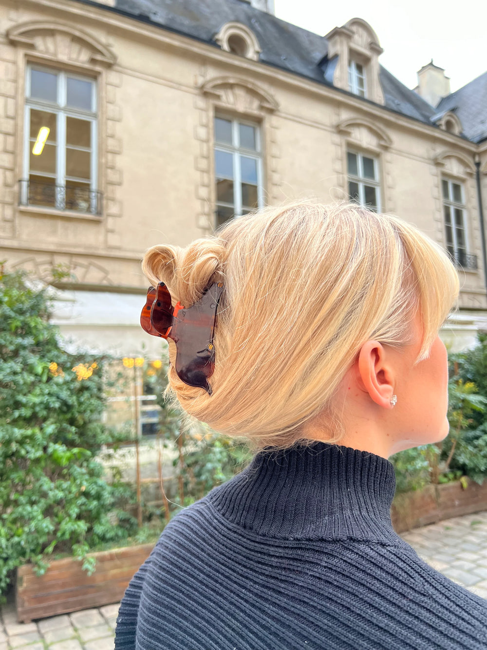 Hand Painted Dachshund Claw Hair Clip