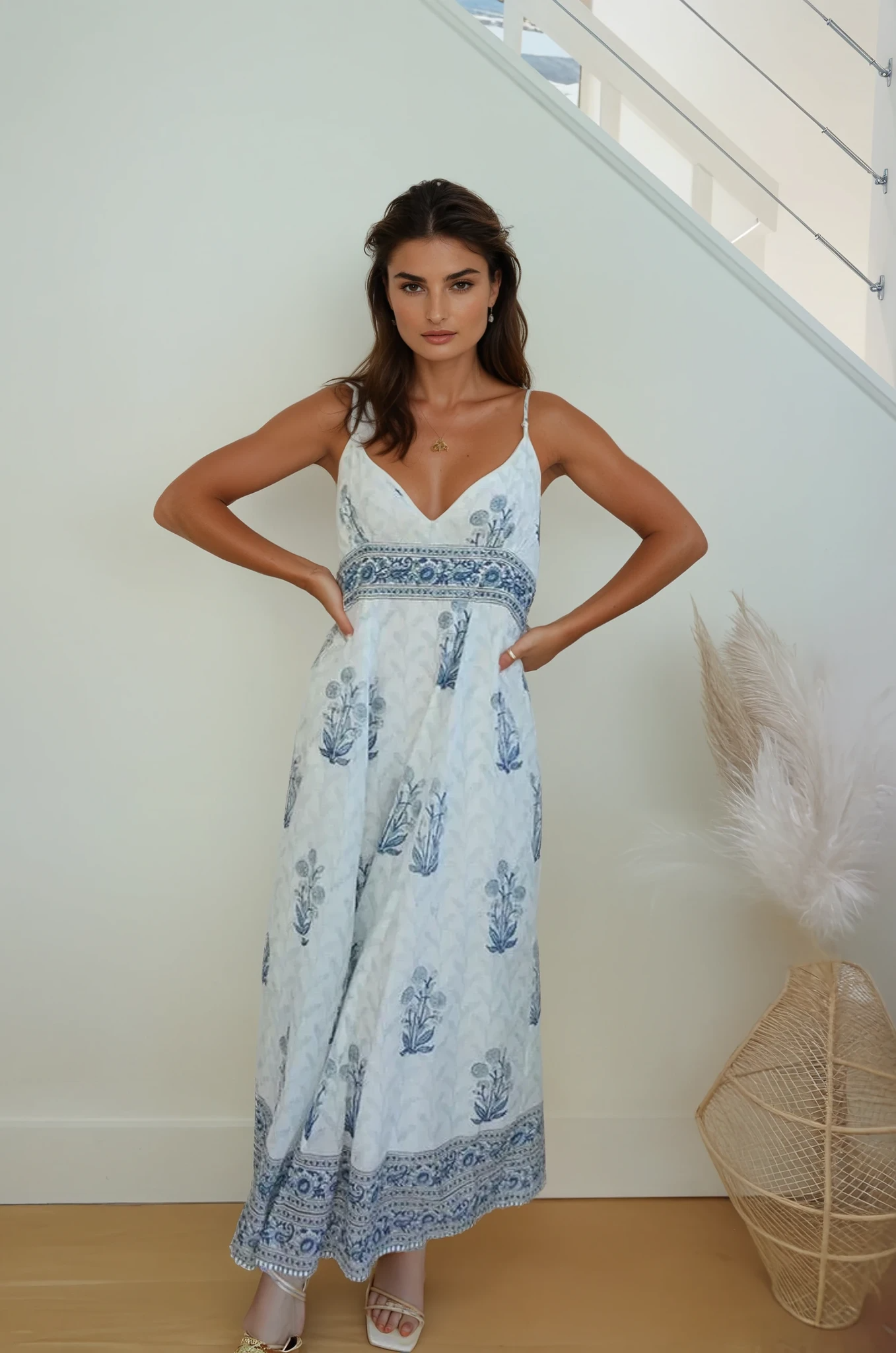 Mallorca Maxi Dress - Bluebell