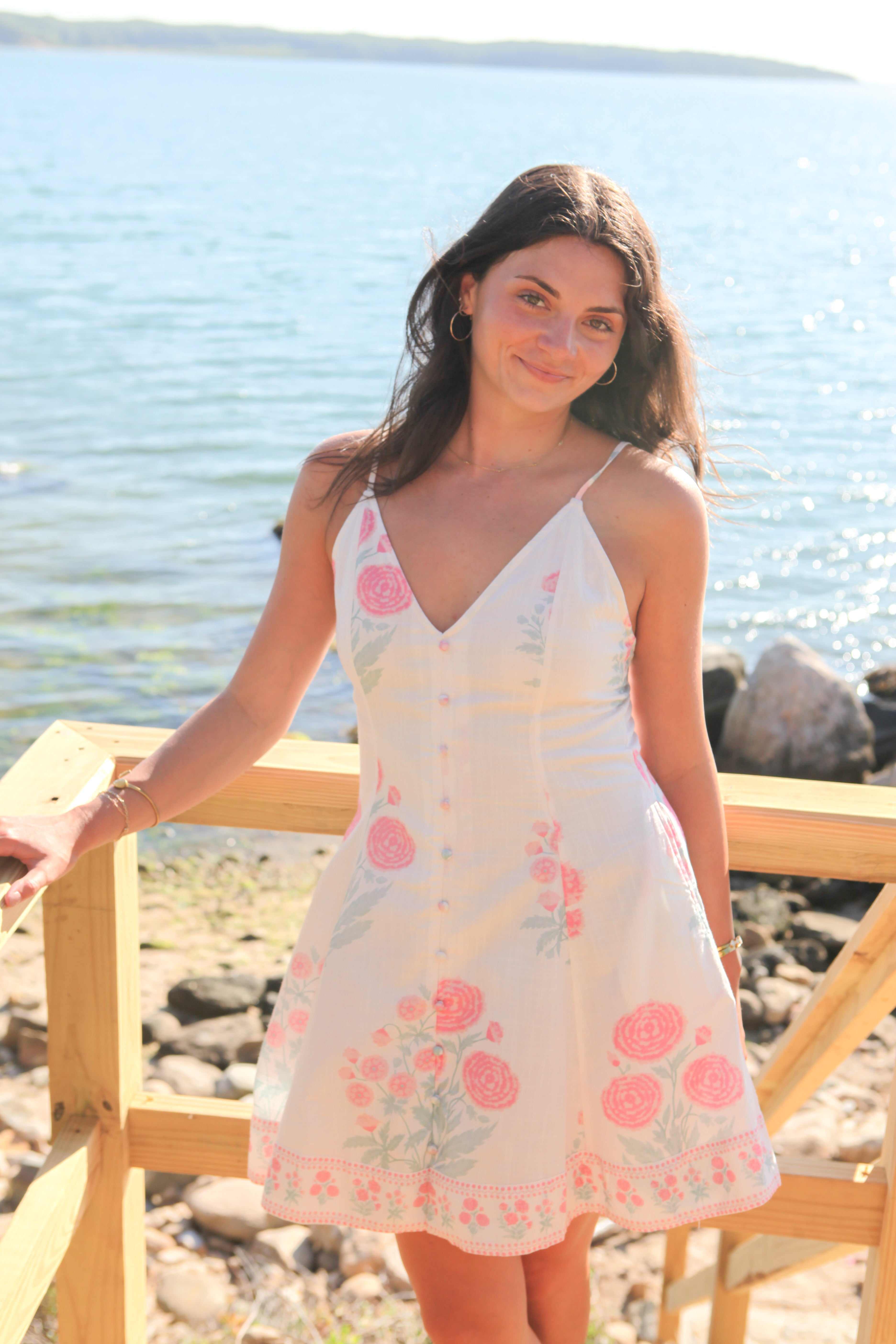 Edie Mini Dress in Blush Bloom