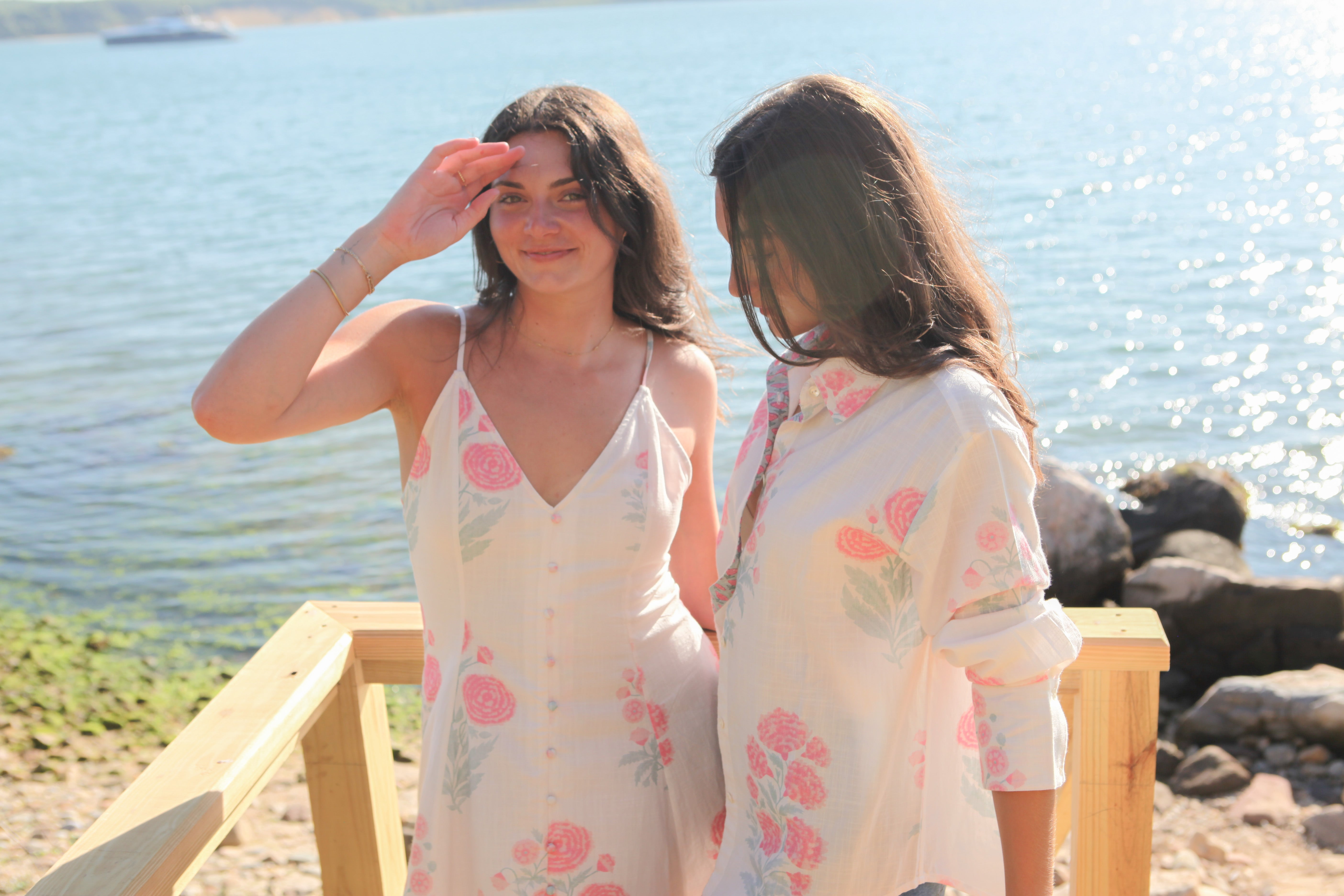 Edie Mini Dress in Blush Bloom
