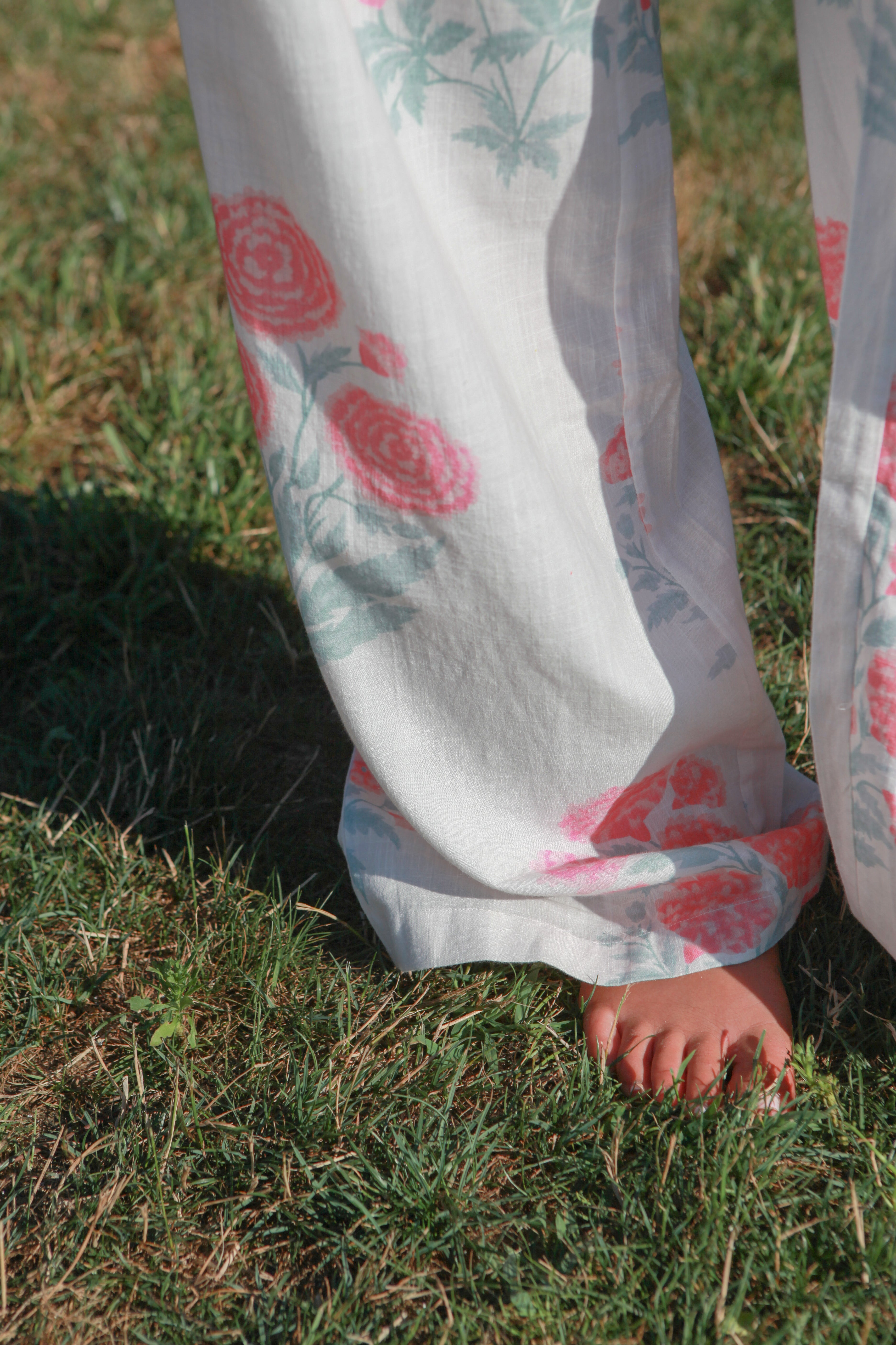 Edison Pant in Blush Bloom