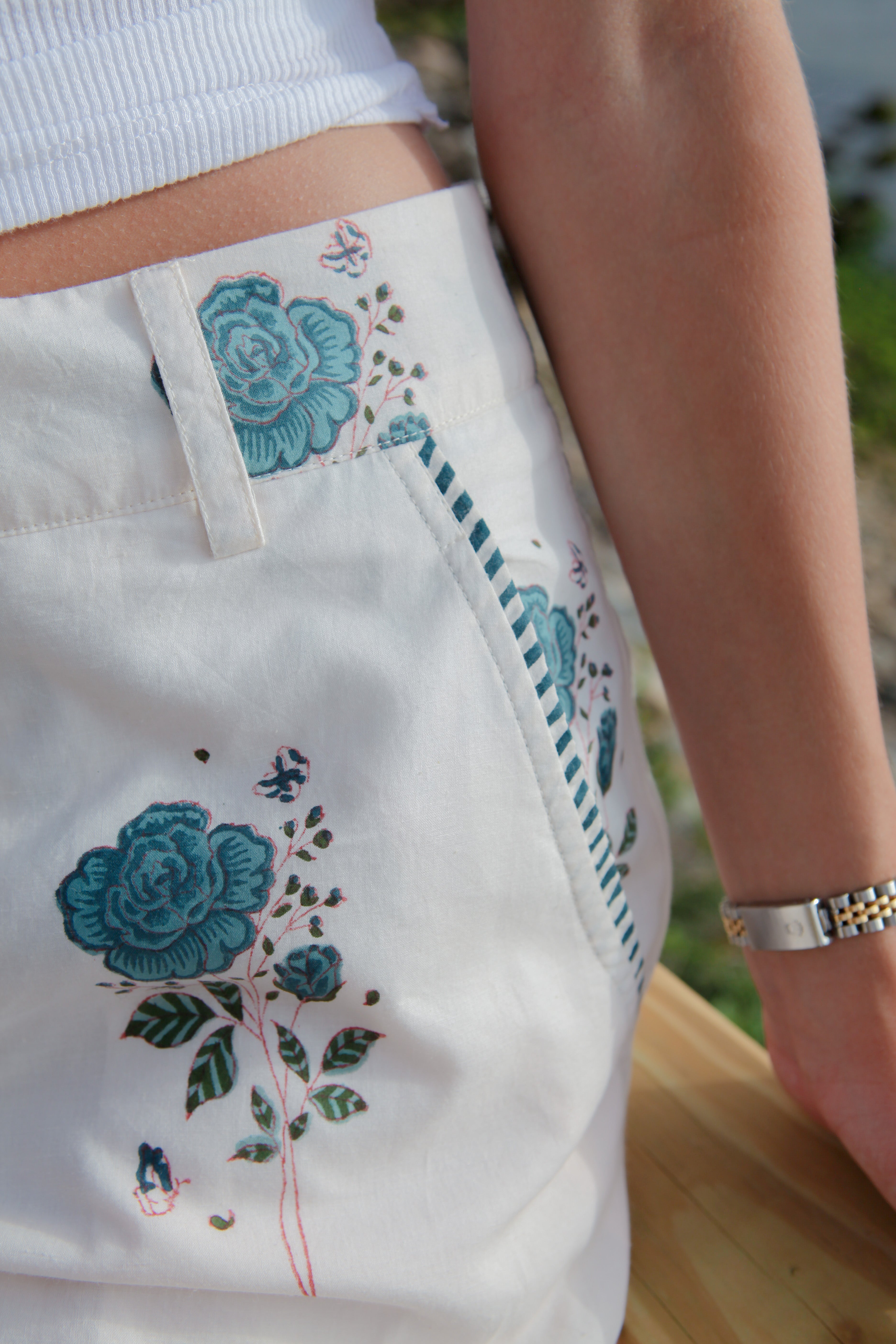 Edison Pant in Mystic Blue Rose
