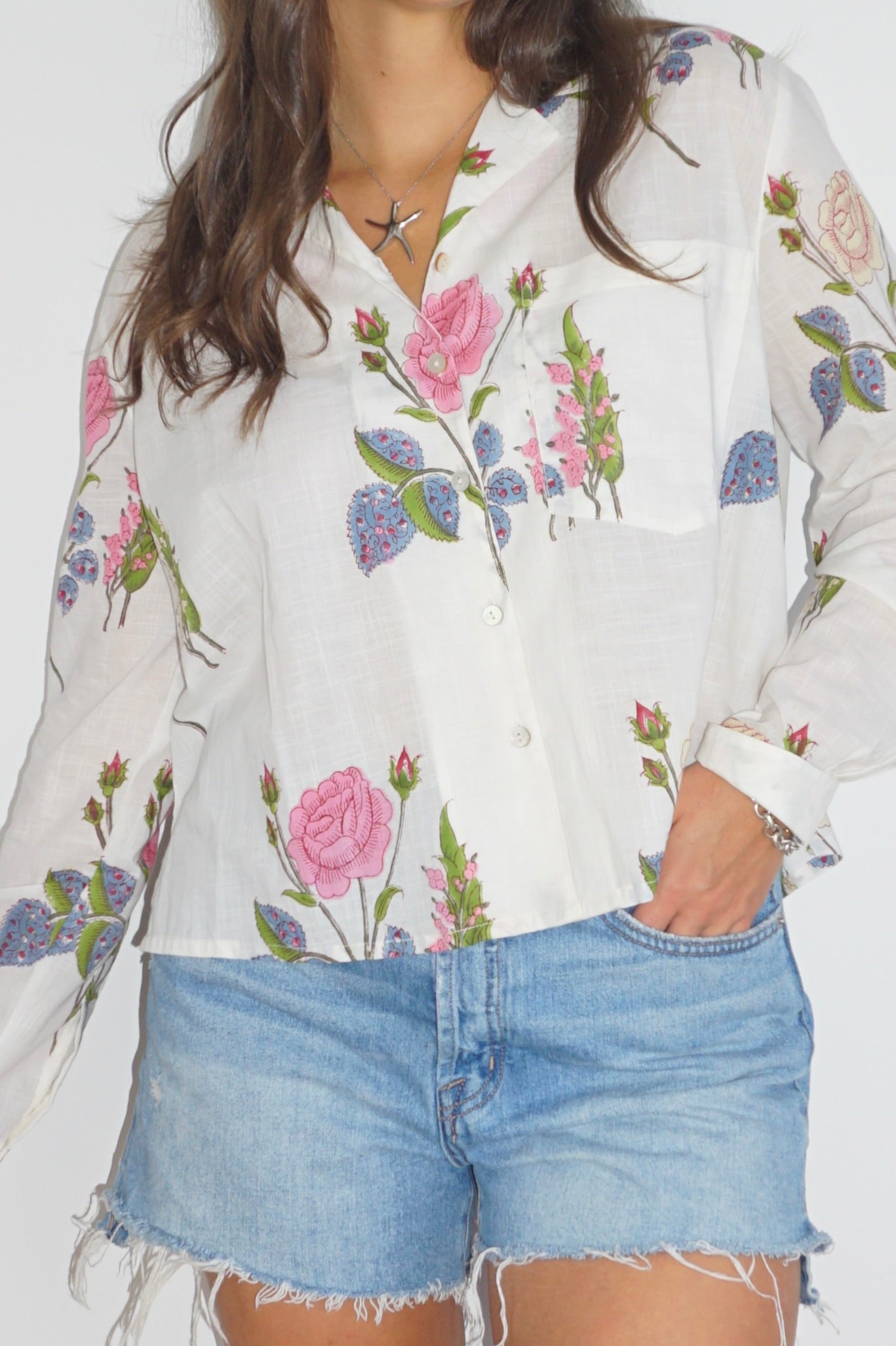 NIBI MTK Evelyn Blouse - Multi Rosette