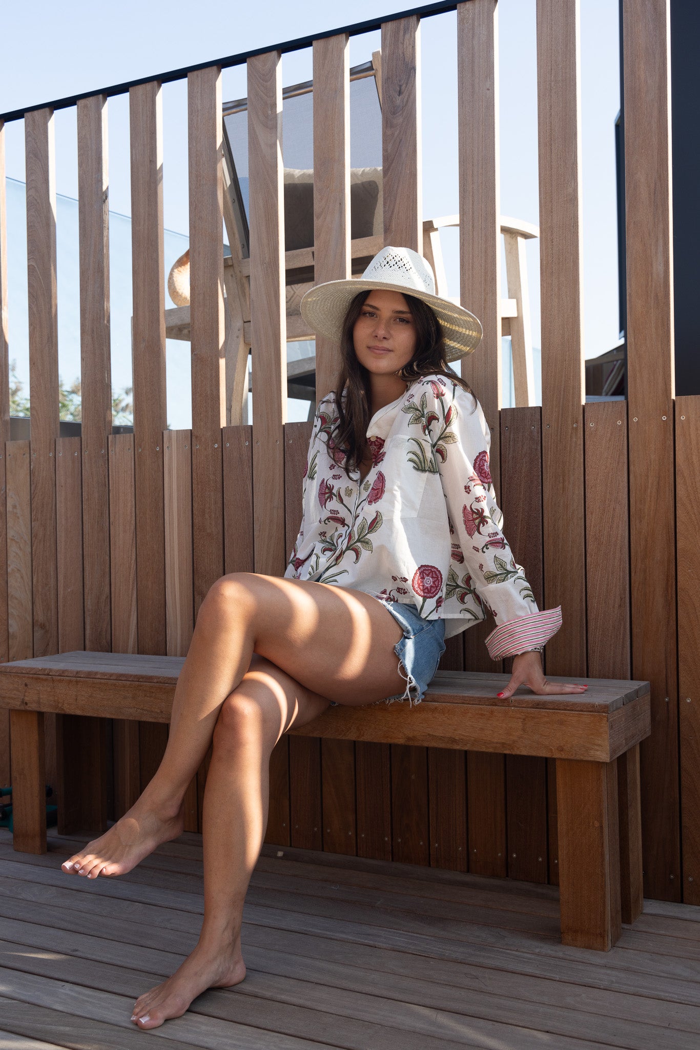 Evelyn Blouse - Red Vine