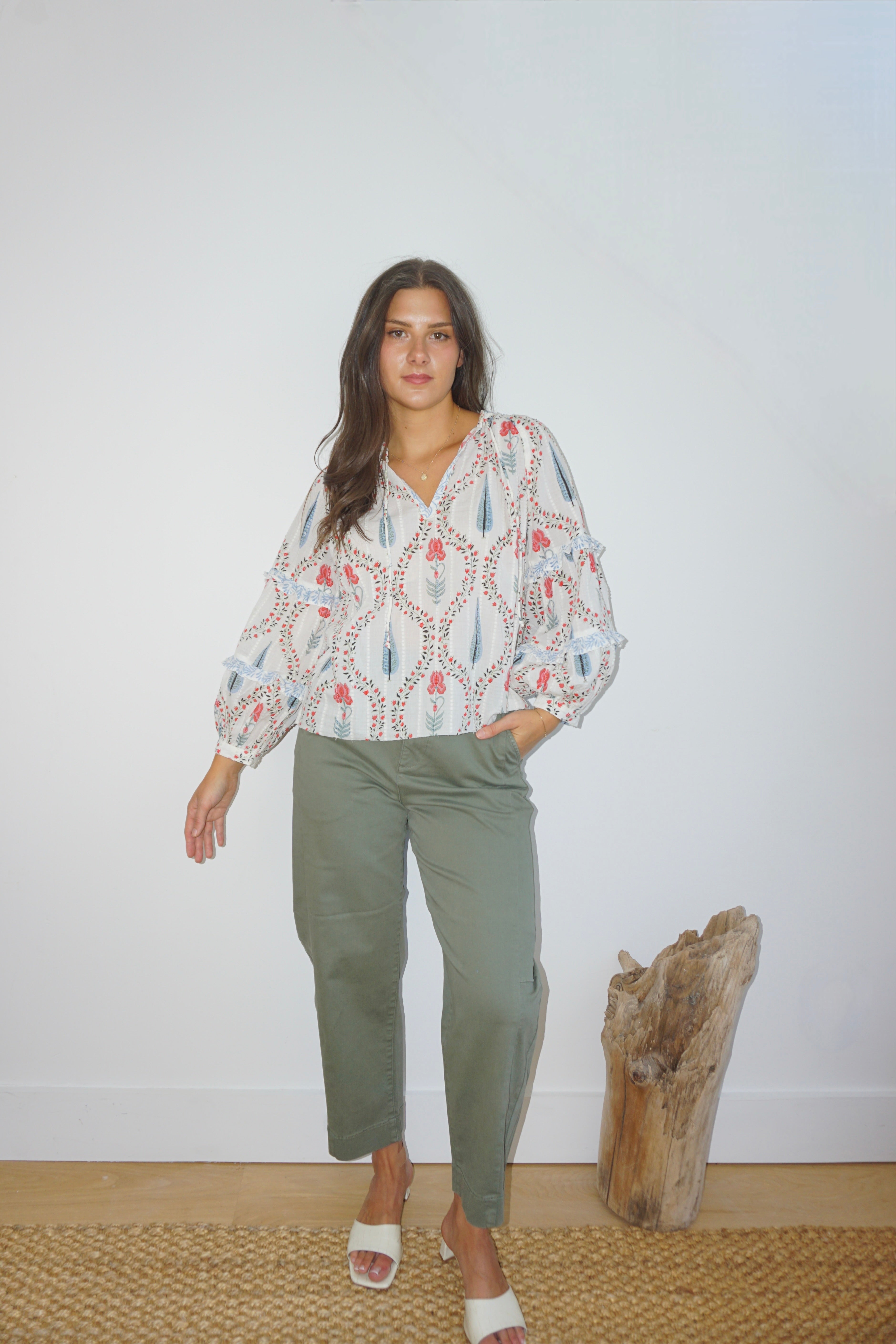 Kendra Blouse - Vineyard Floral