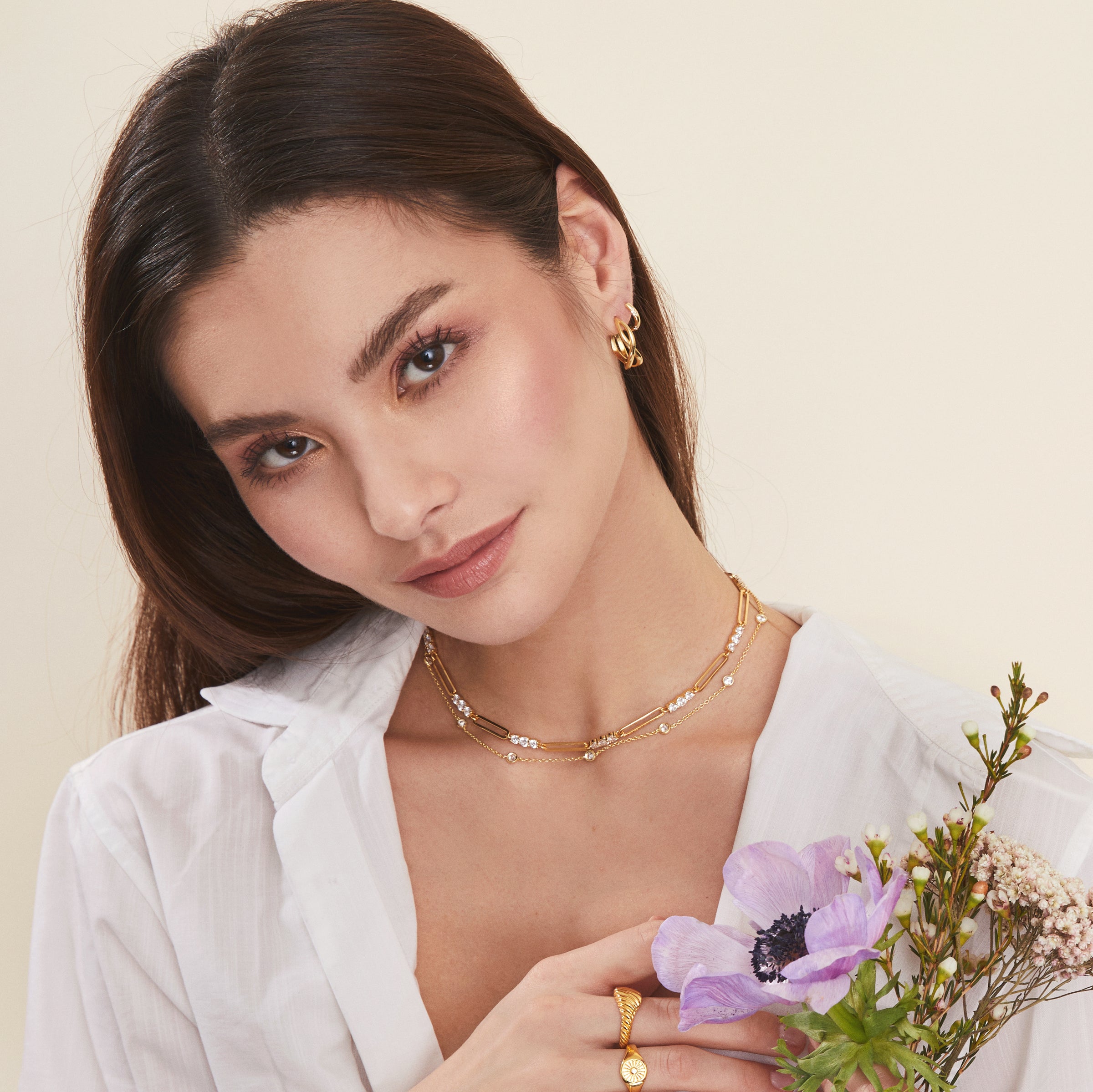 Petite Soleil Necklace - Gold