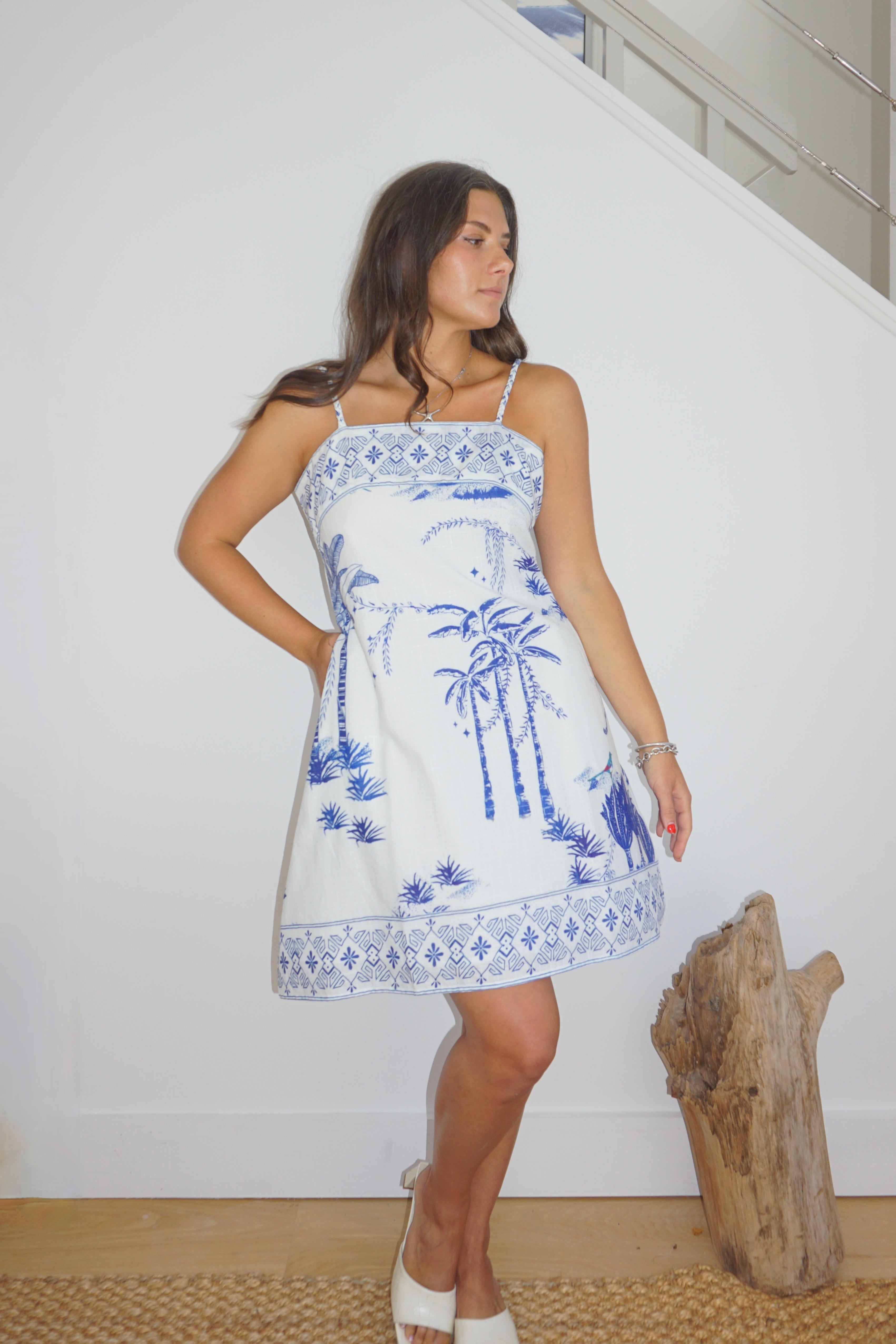 Gaia Mini Dress - Sahara Print