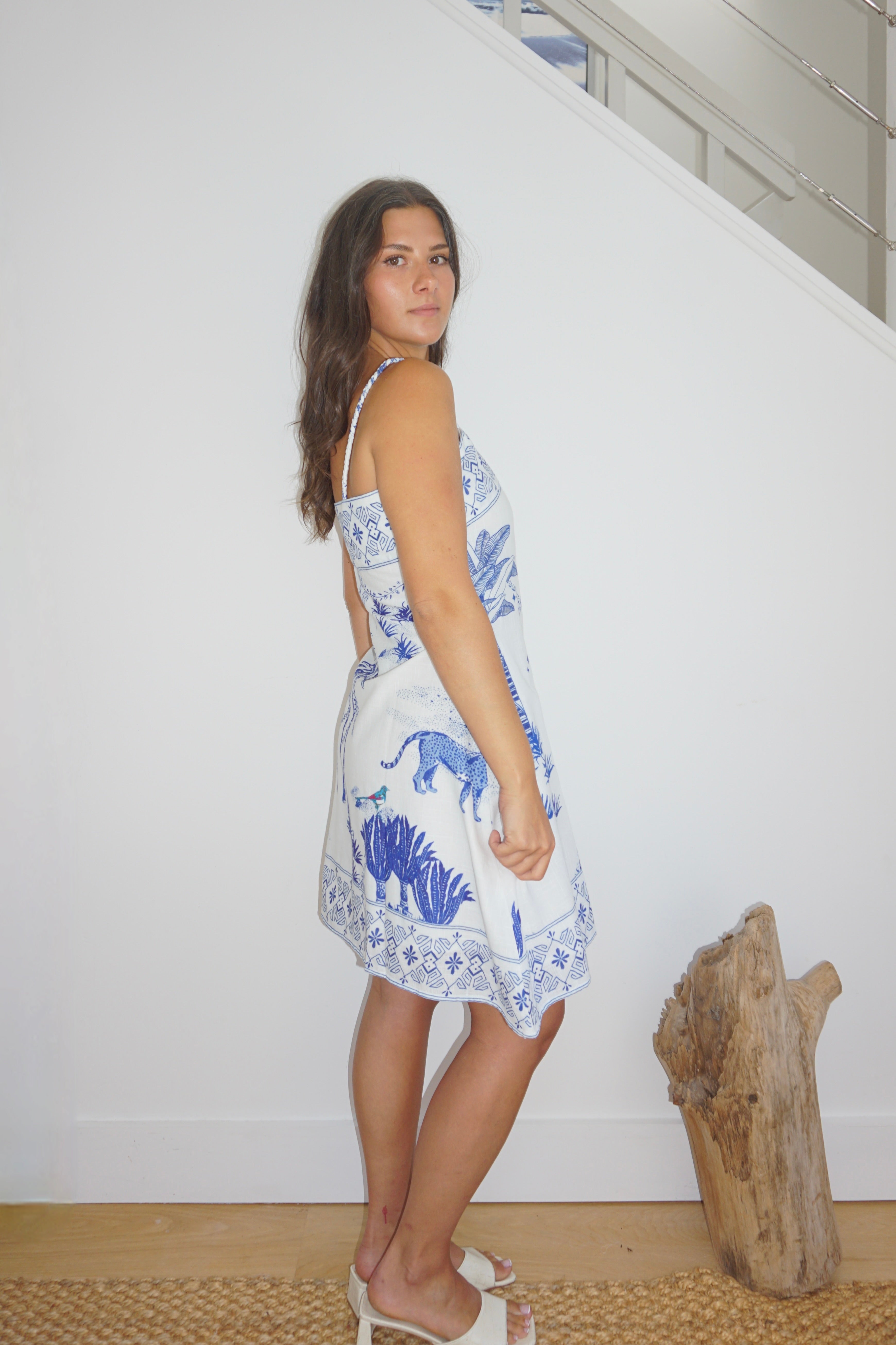 Gaia Mini Dress - Sahara Print