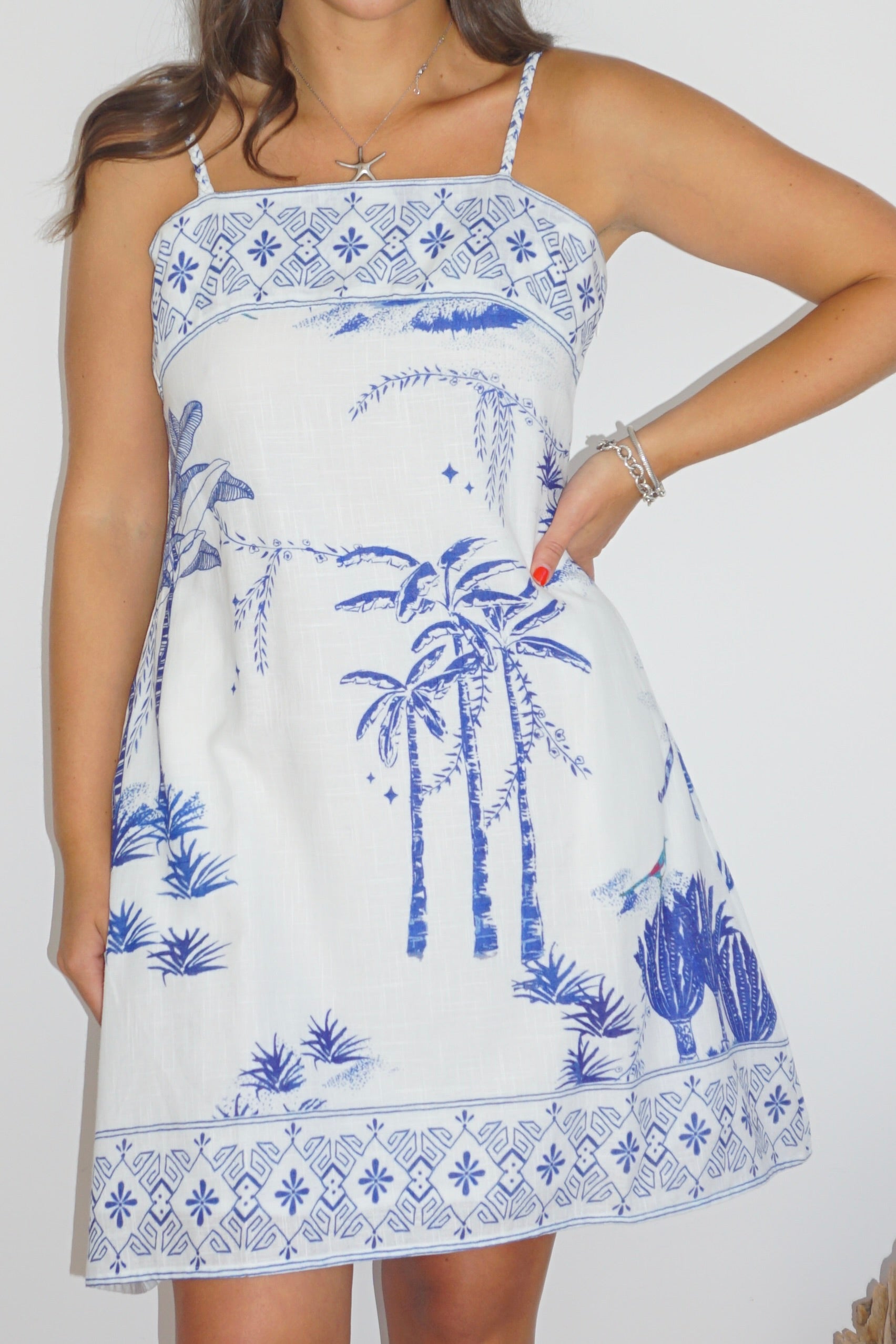 Gaia Mini Dress - Sahara Print