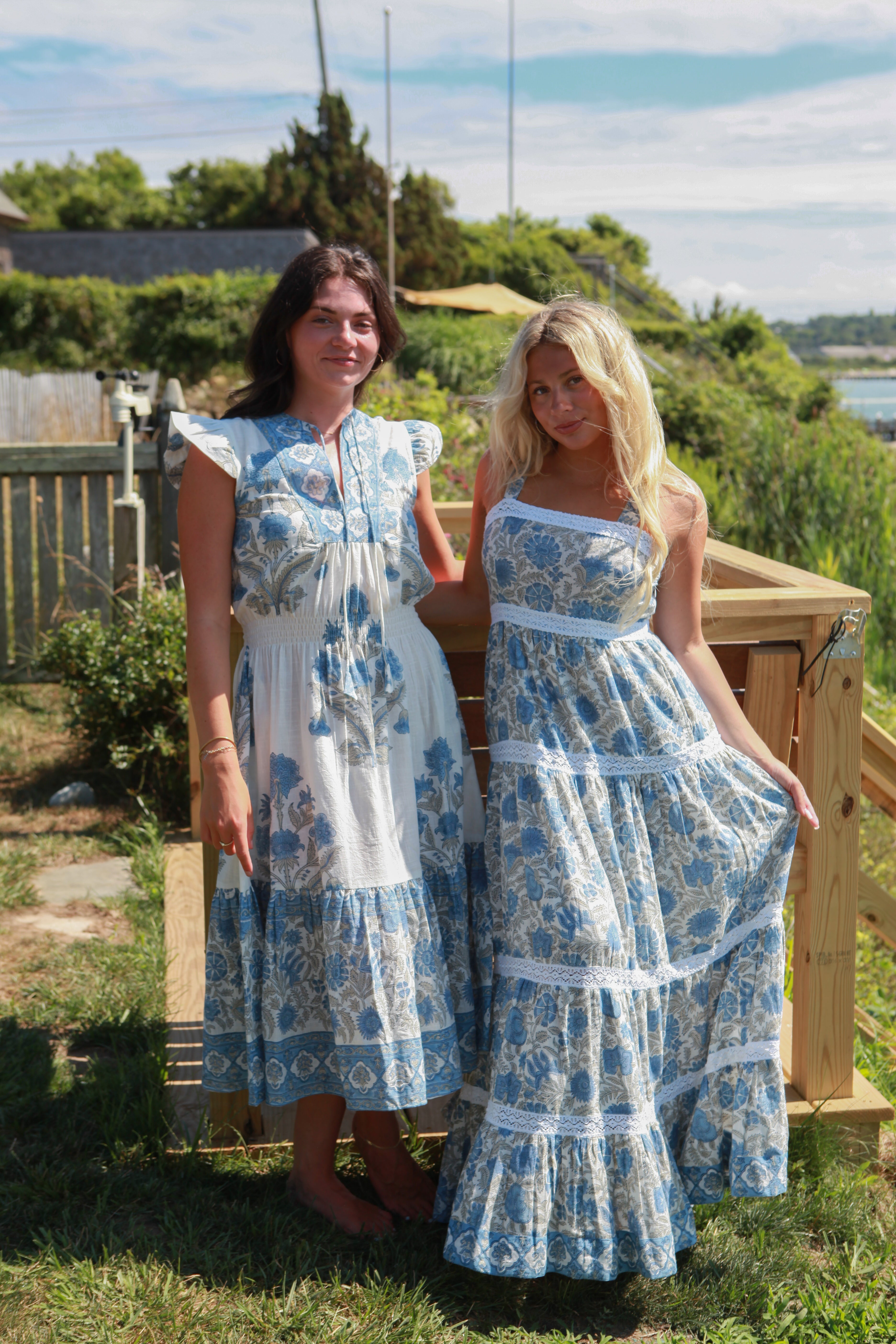 Halo Maxi Dress in Peacock Blue