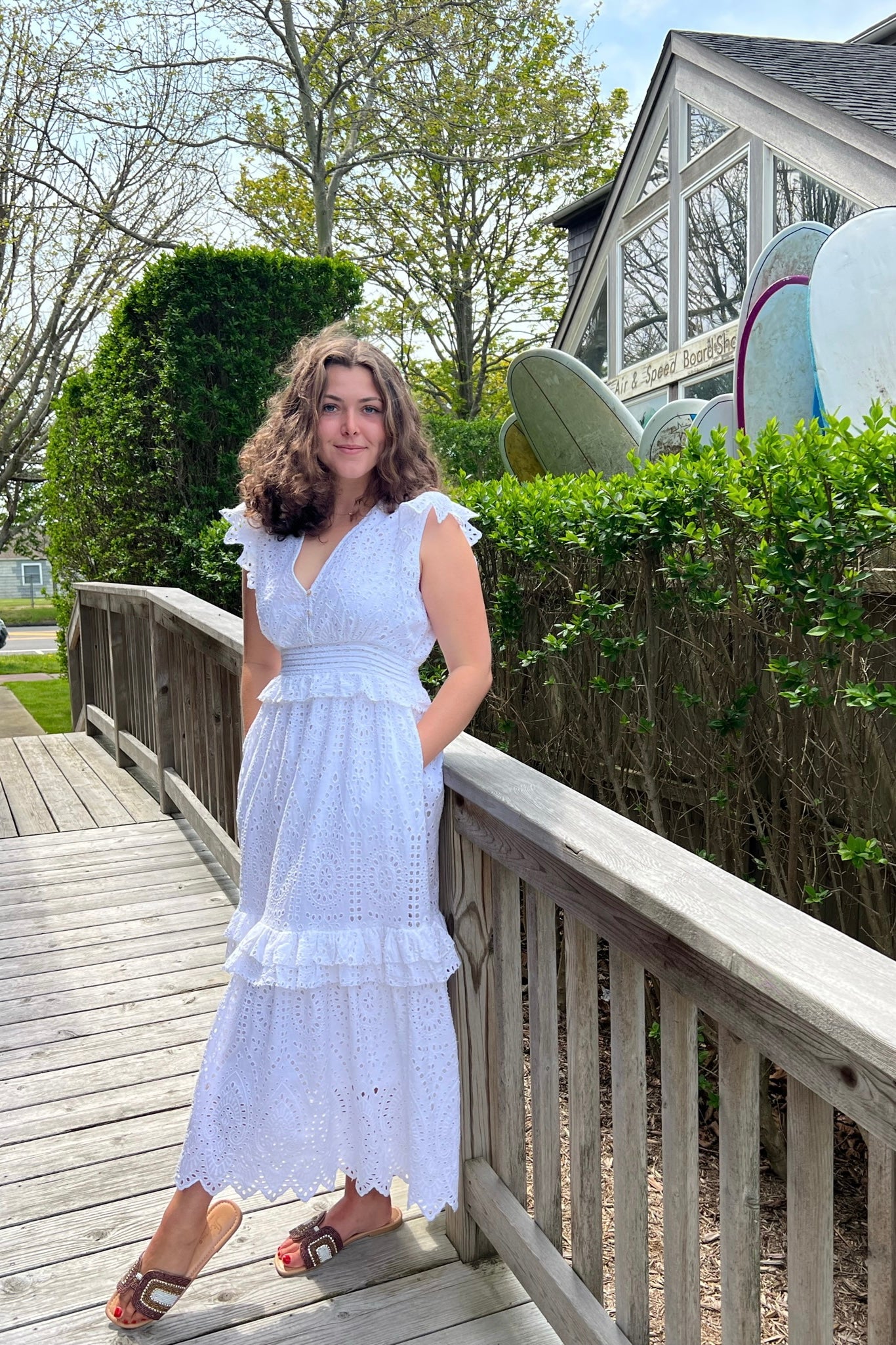 Alora Schiffli Dress