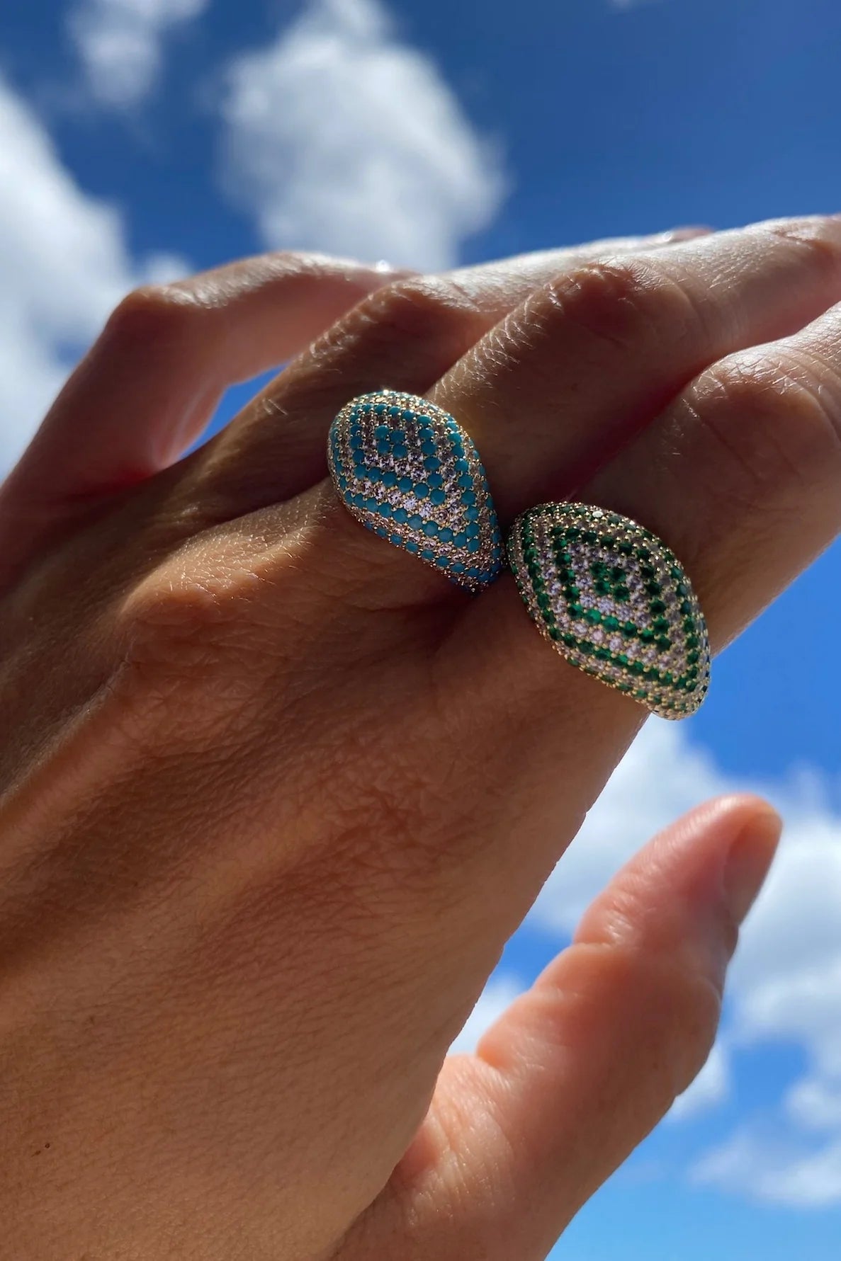 Native Gem Axel Chevron Ring