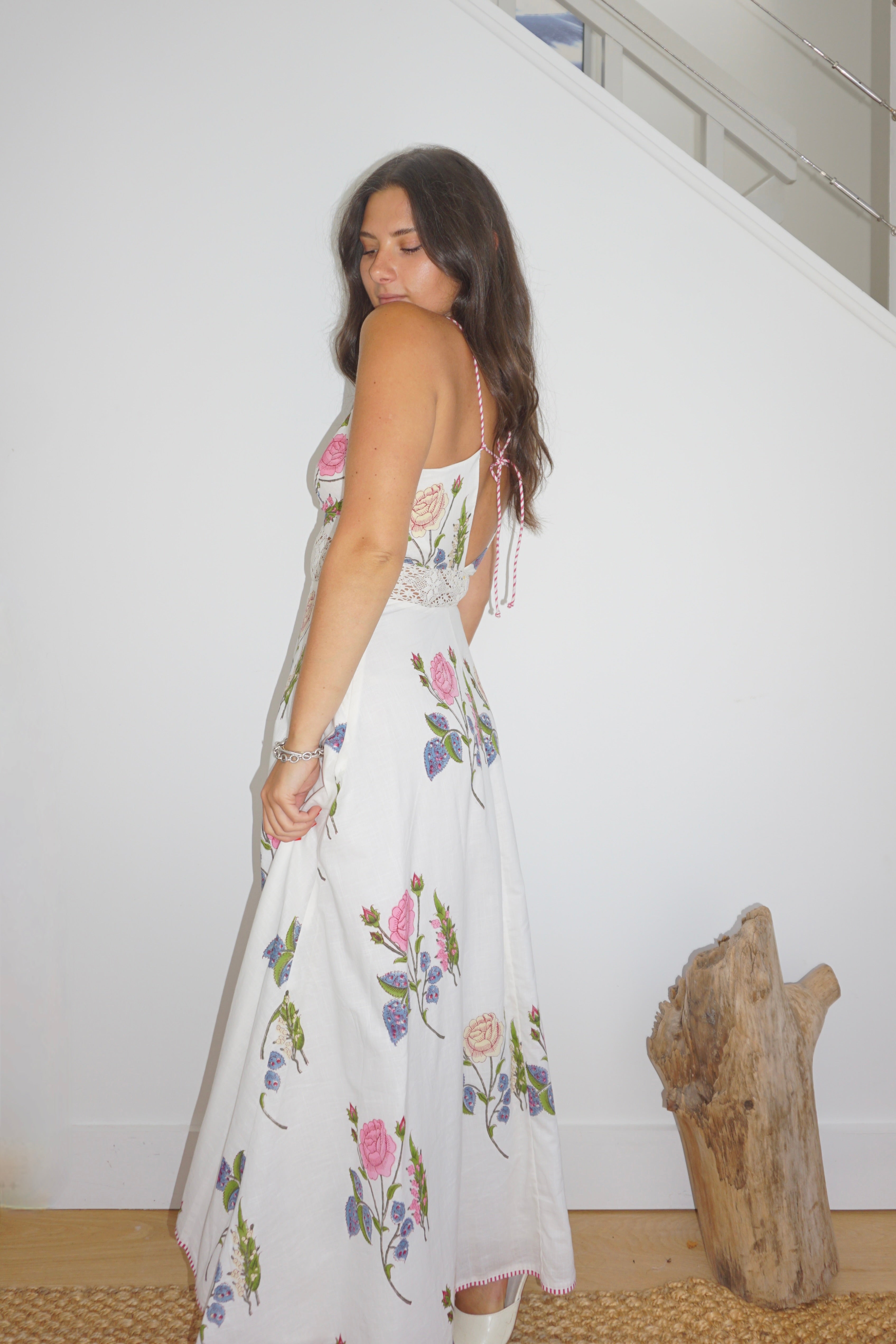 NIBI MTK Isabella Maxi Dress - Multi Rosette