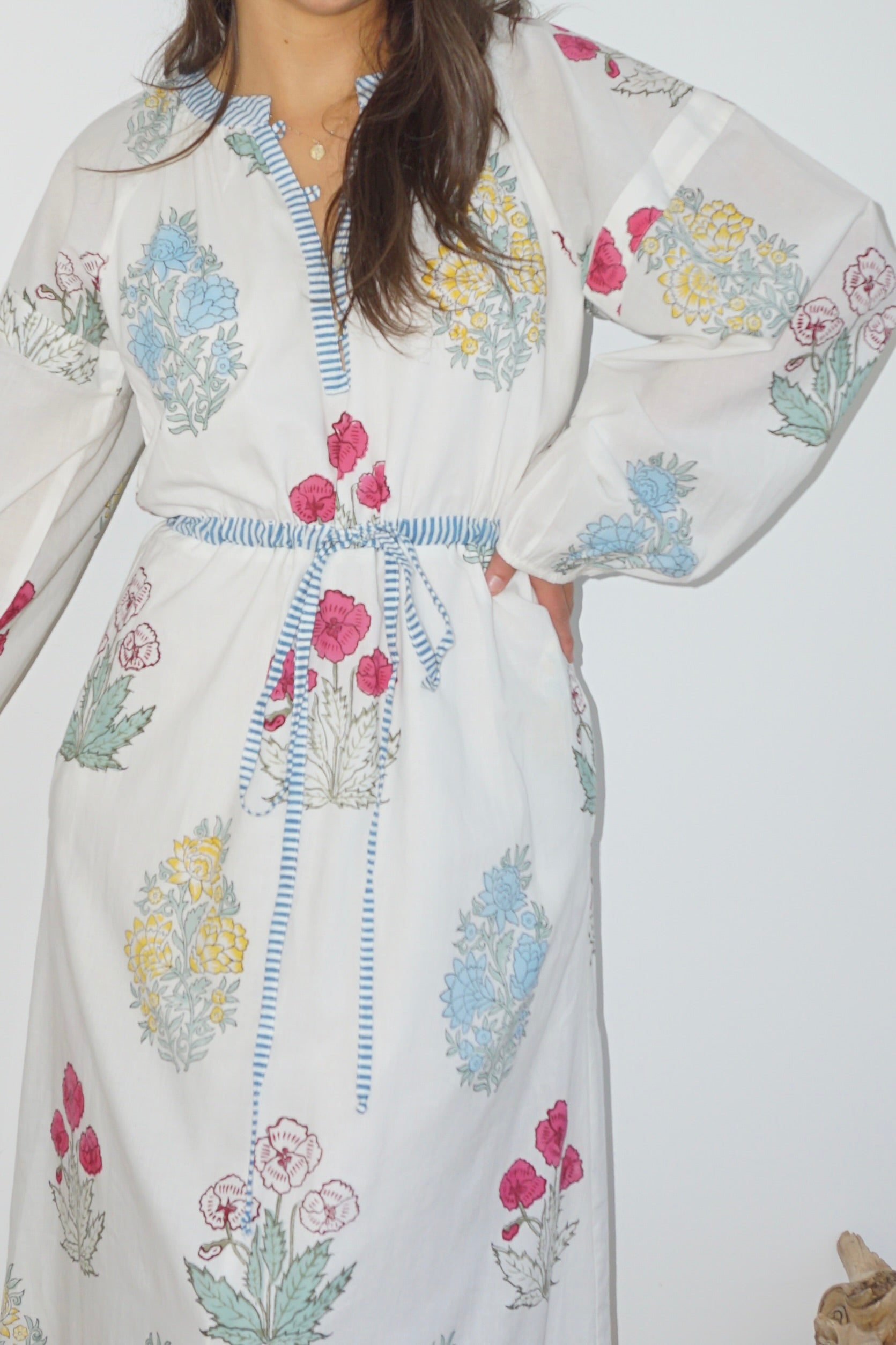Joel Maxi Dress - Mixed Print Floral
