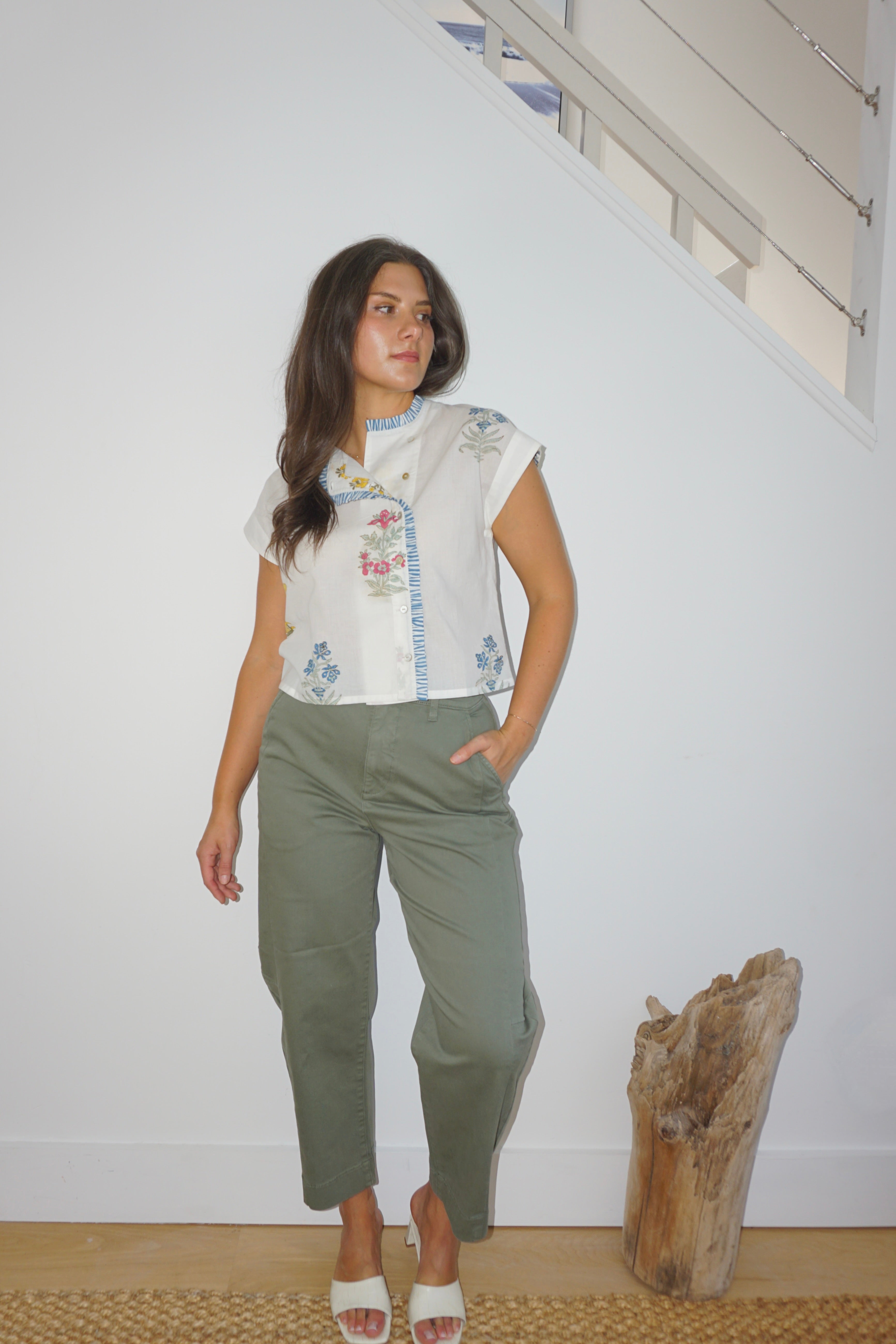Kiara Top - Mixed Print Floral