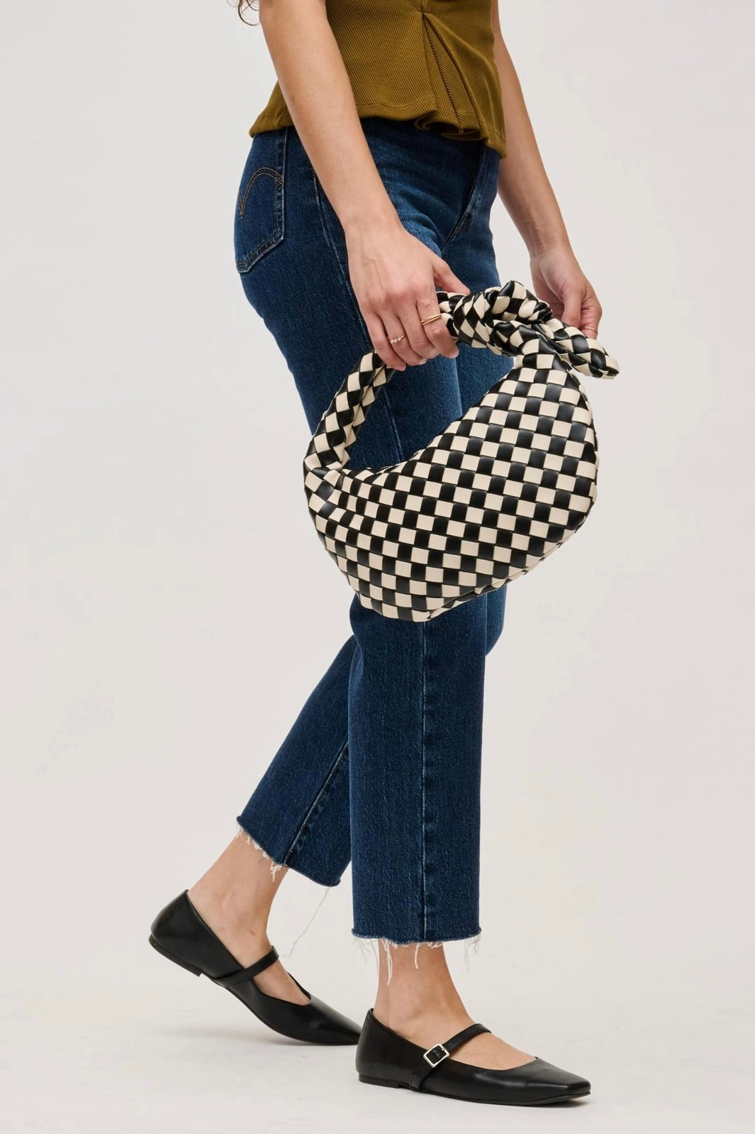 Lizbeth Woven Knot Clutch