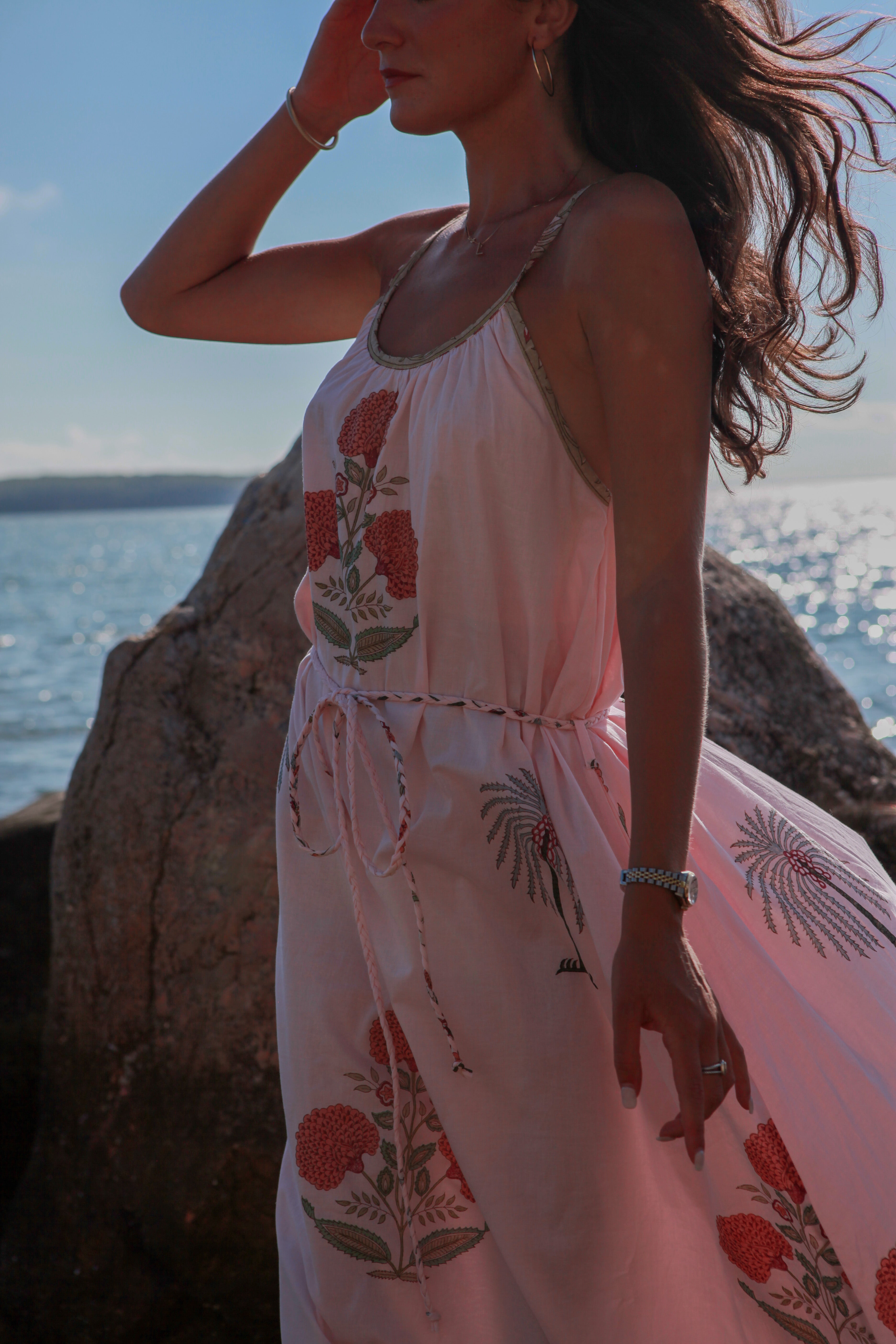 Olivia Belted Dress in Montauk Floral