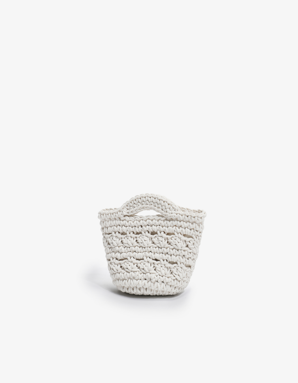 REMI/REID Noemi Mini Crochet Tote - Cream