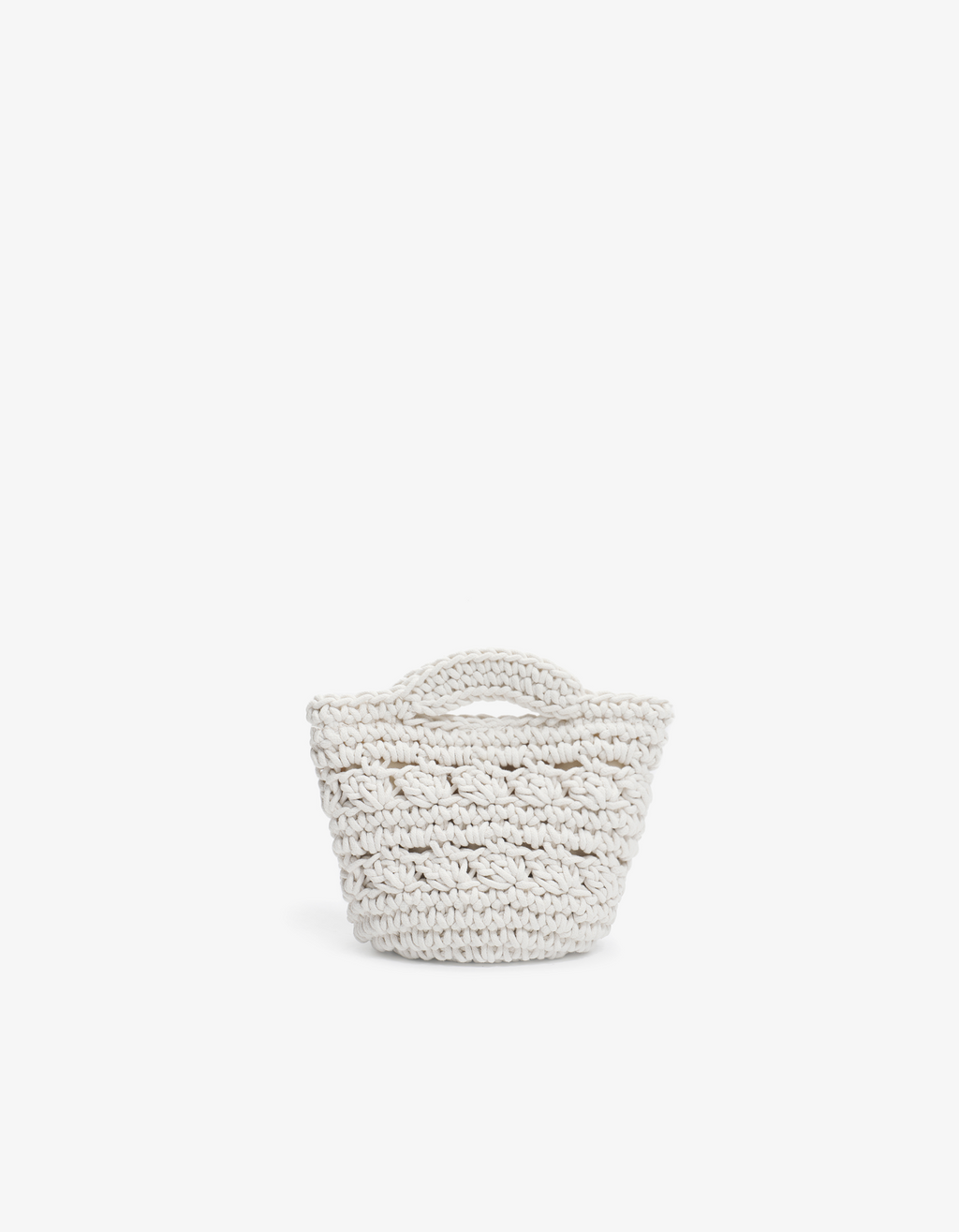 REMI/REID Noemi Mini Crochet Tote - Cream