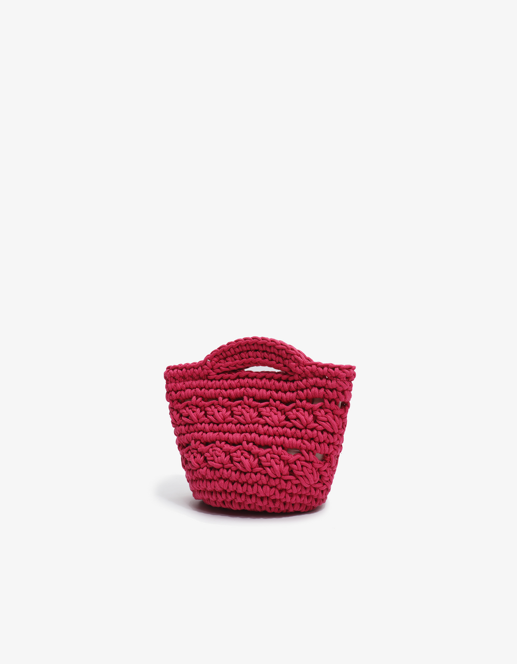 REMI/REID Noemi Mini Crochet Tote - Magenta