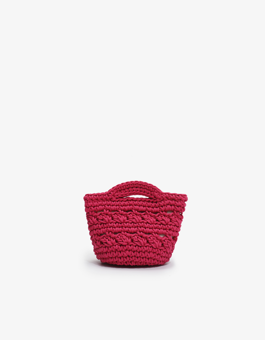 REMI/REID Noemi Mini Crochet Tote - Magenta