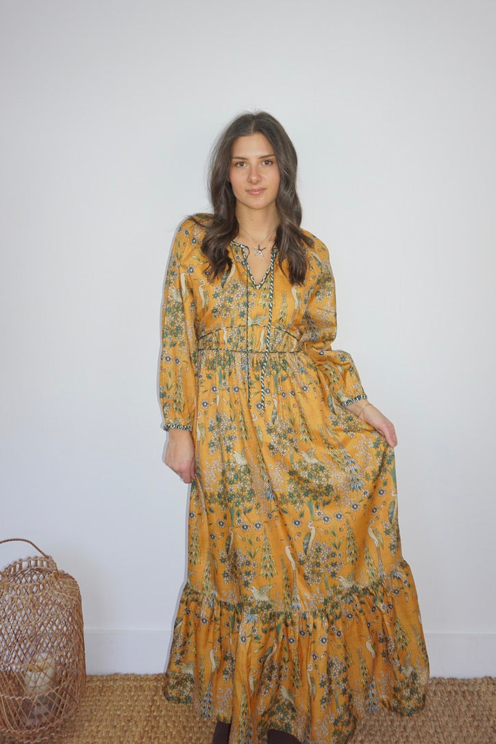 Vera Maxi Dress - Saffron Heron