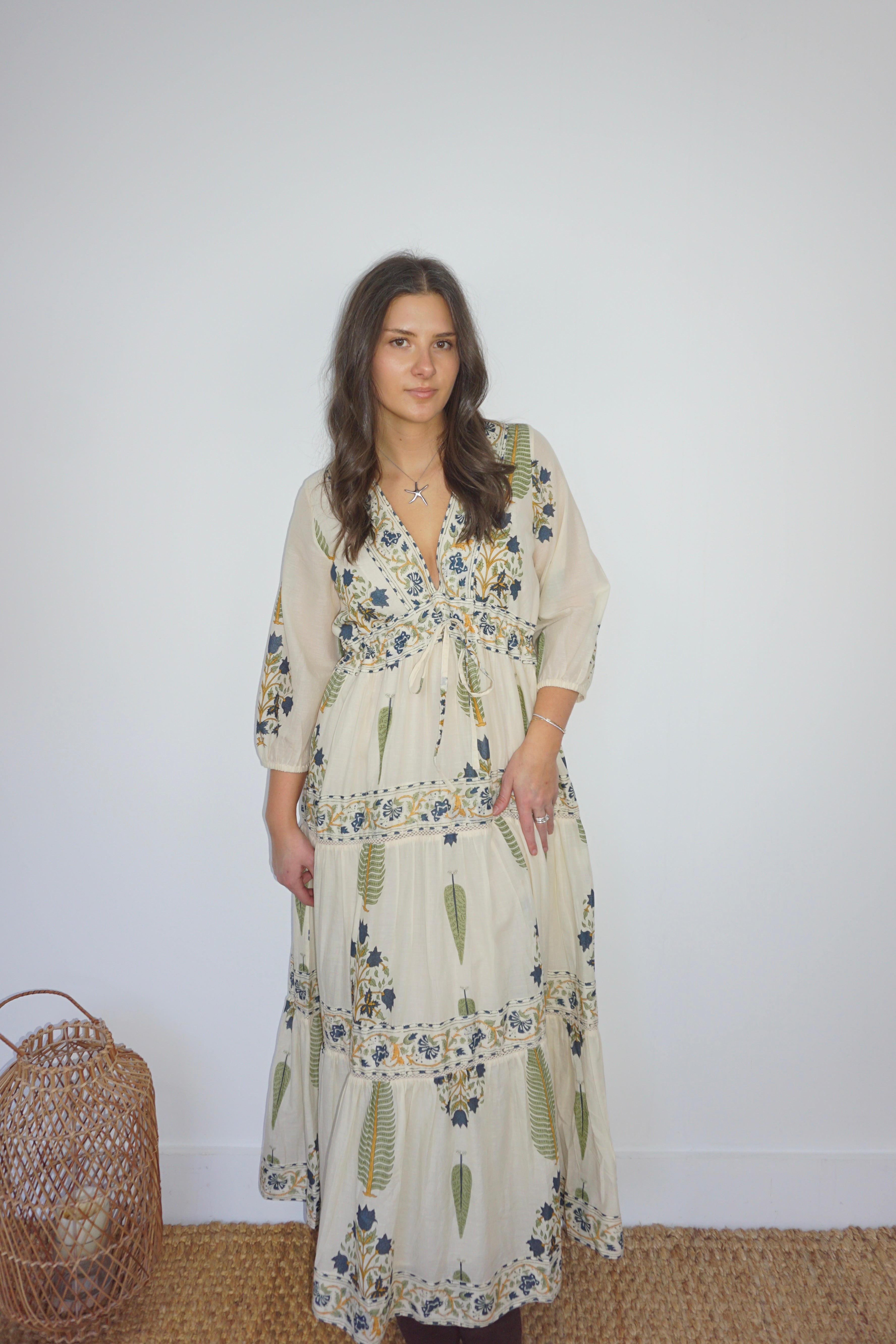 Orley Dress in Navy Victorian