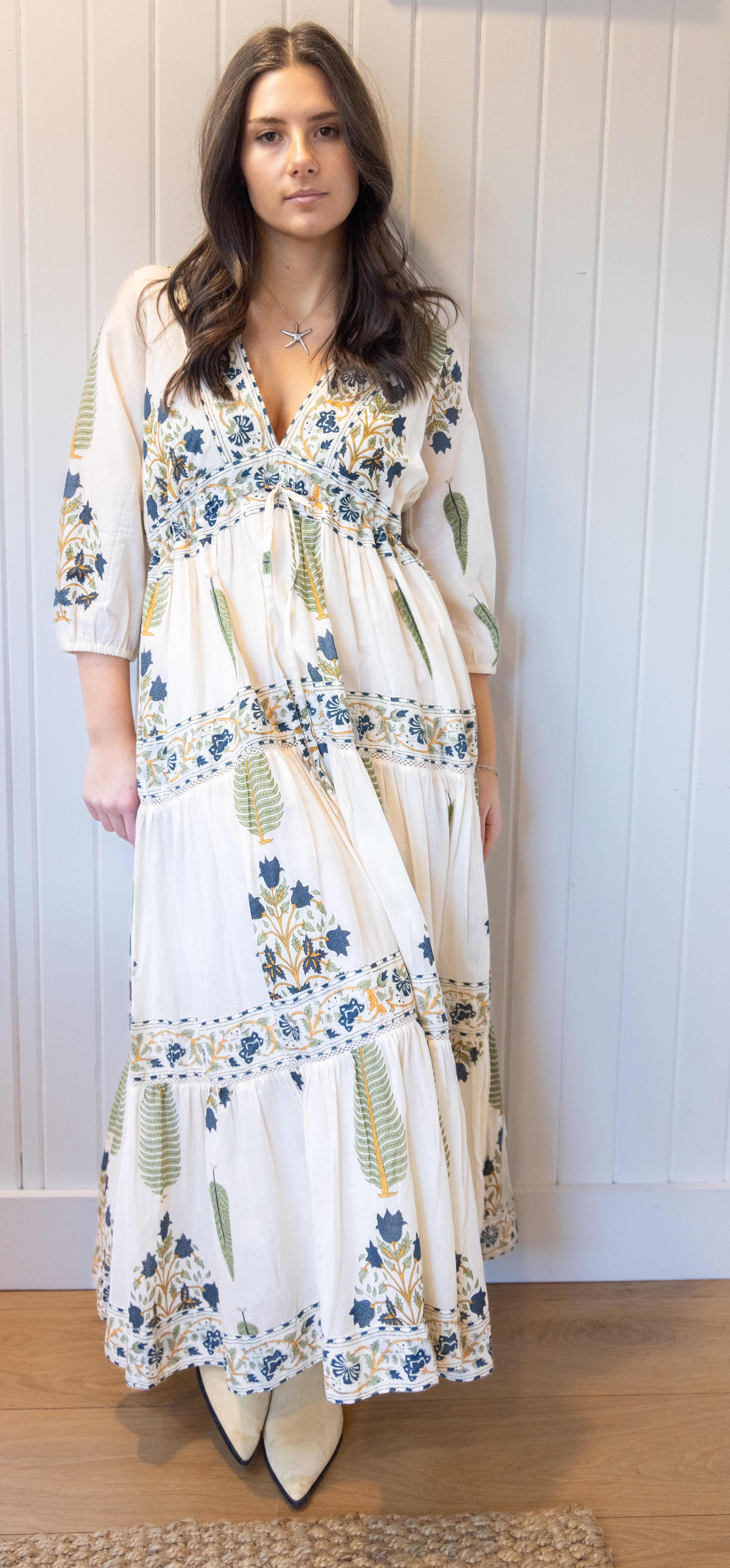 Orley Dress in Navy Victorian
