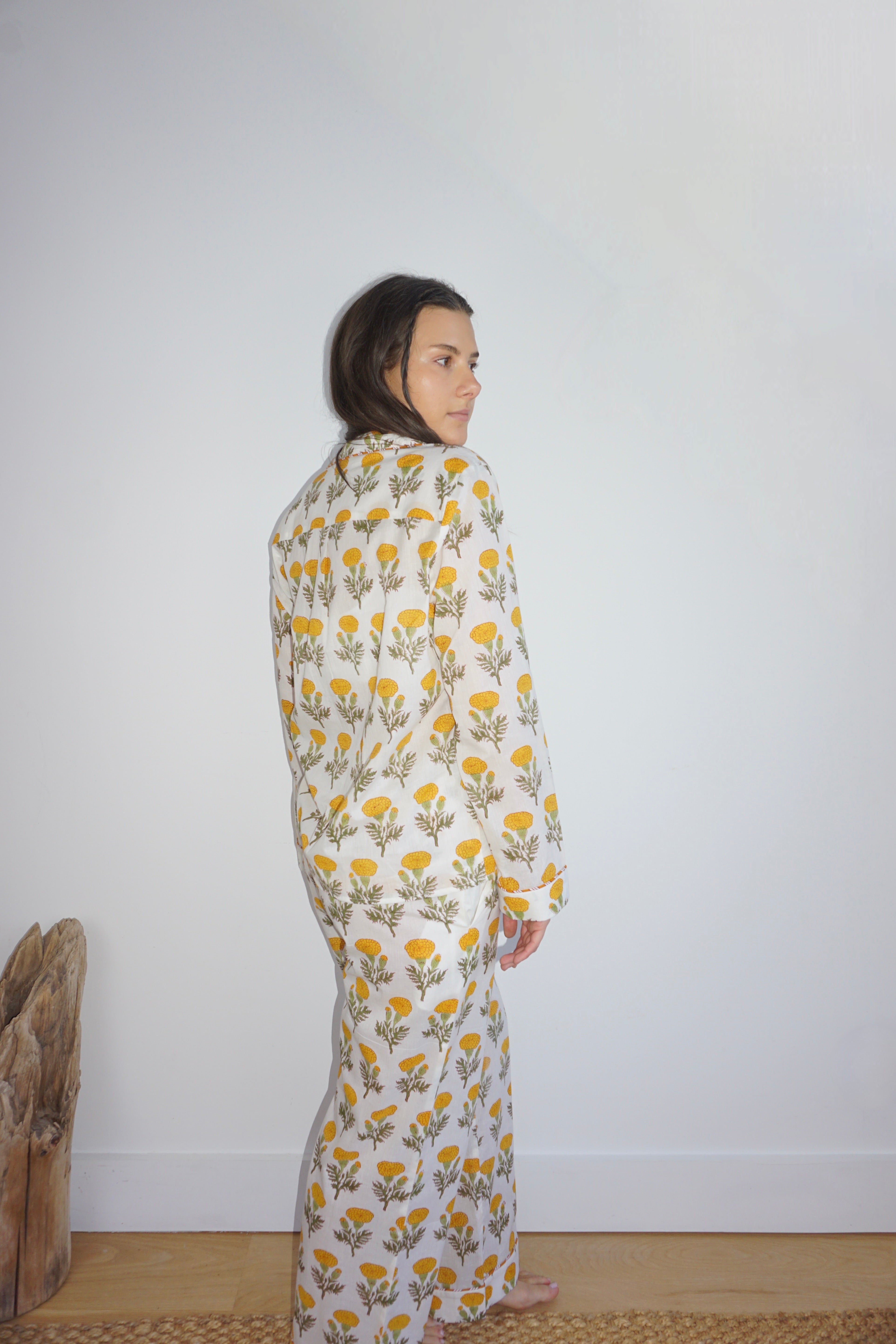 NIBI MTK Pajama Set - Long Sleeve Long Pant - Marigold