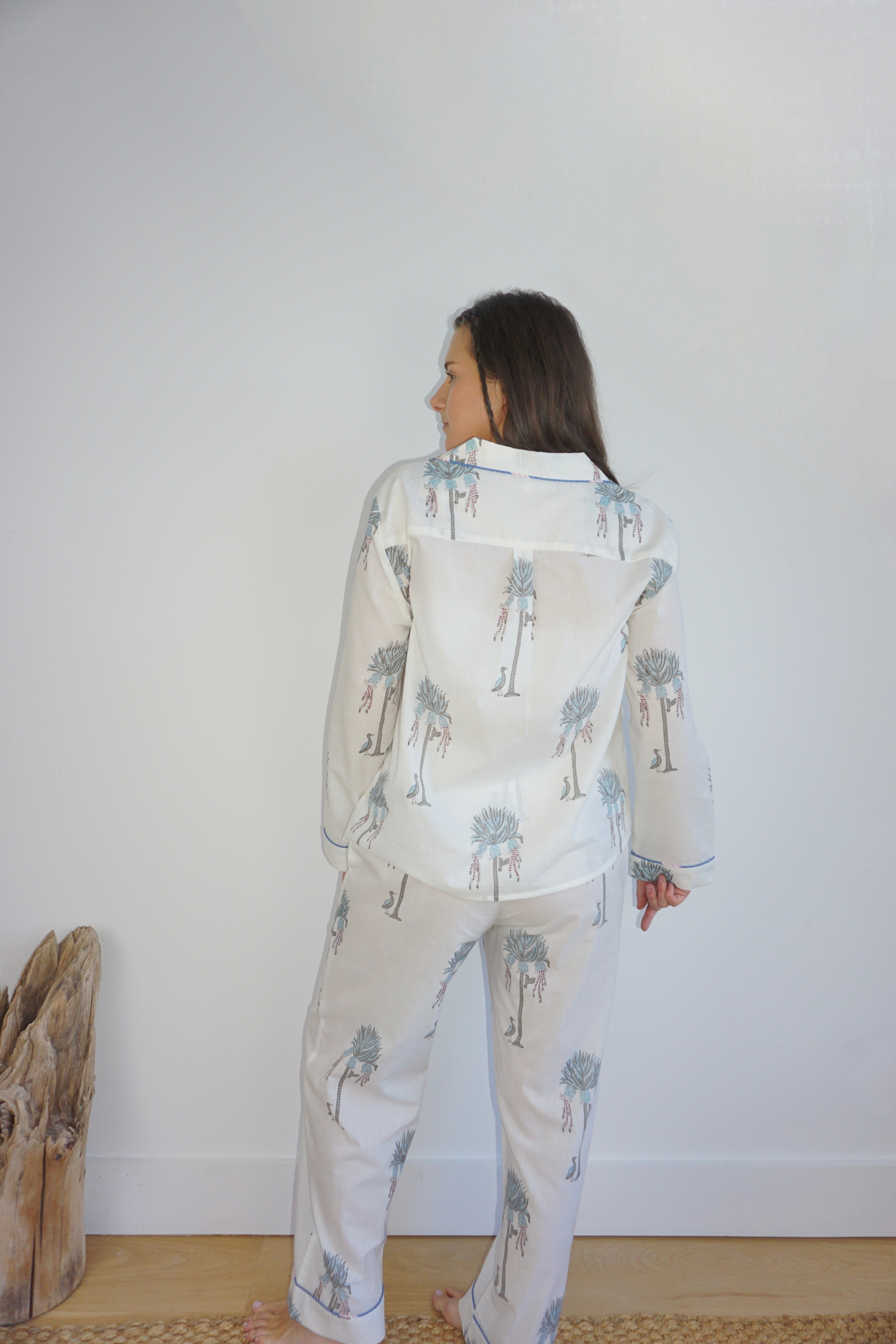NIBI MTK Pajama Set - Long Sleeve Long Pant - Princess Palm