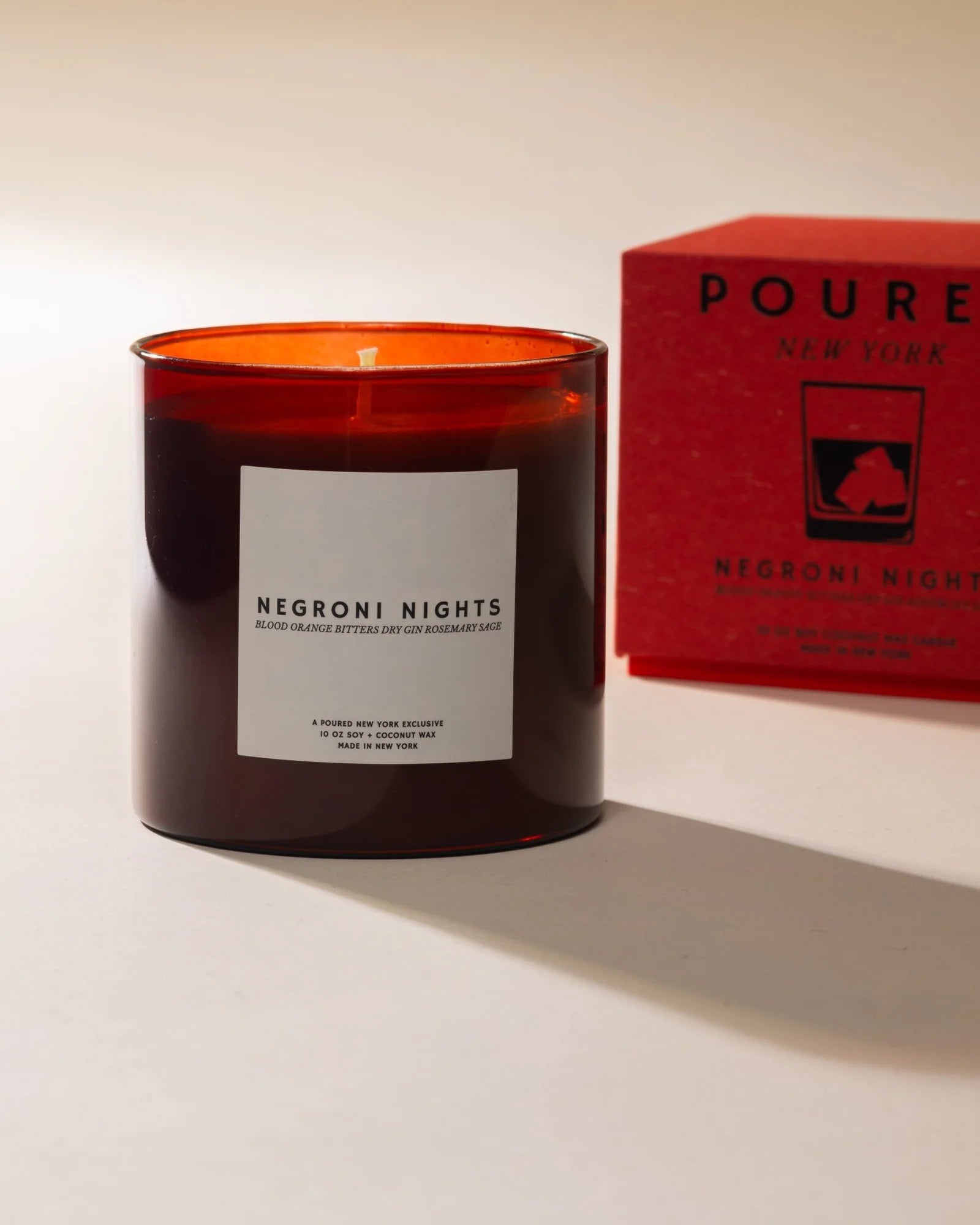 Soy Coconut Wax Candle, Negroni Nights