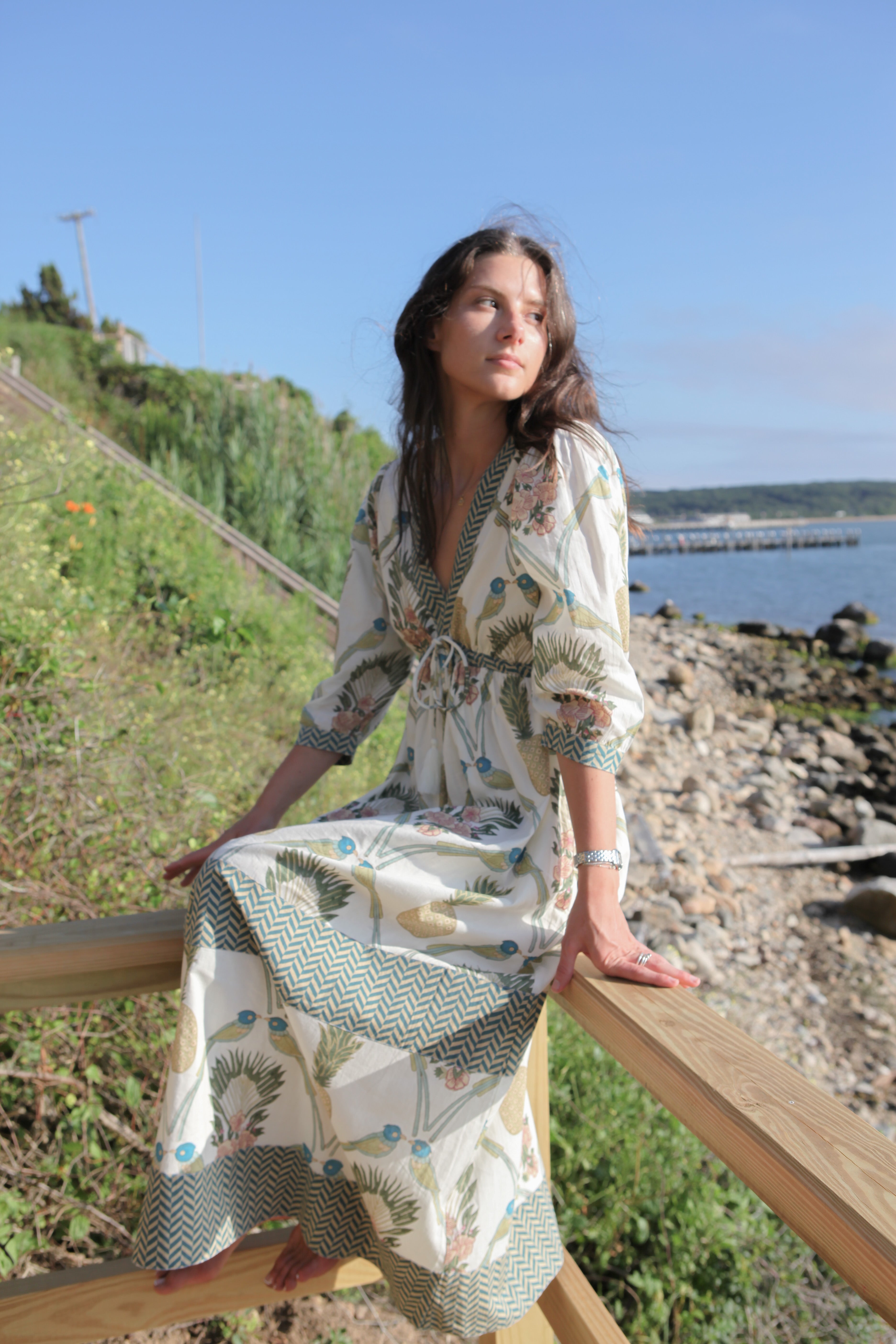 Orley Dress in Royal Tropic