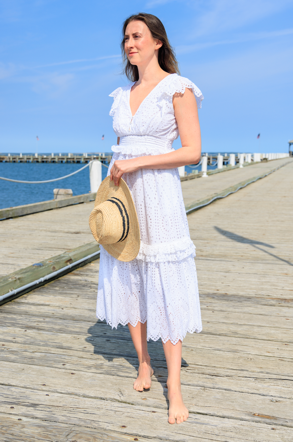 Alora Schiffli Dress