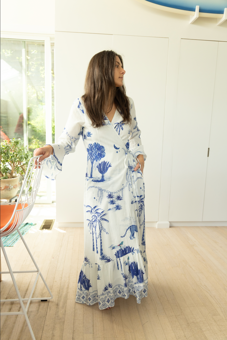 Rhode Wrap Dress - Sahara Print
