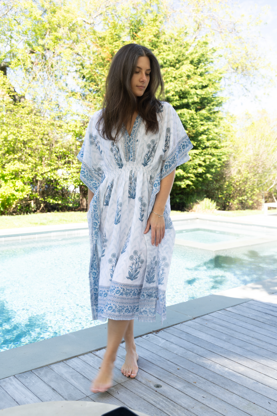 Santorini Kaftan - Bluebell