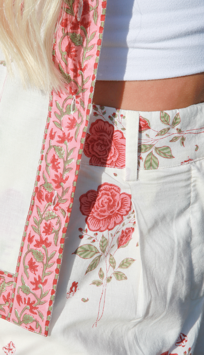Evelyn Shirt in Rosewater