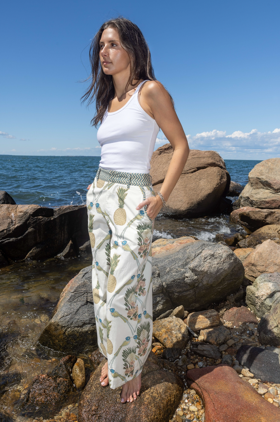 Edison Pant in Royal Tropic