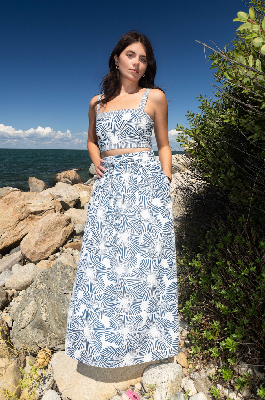 Sawyer Skirt in Blue Nova