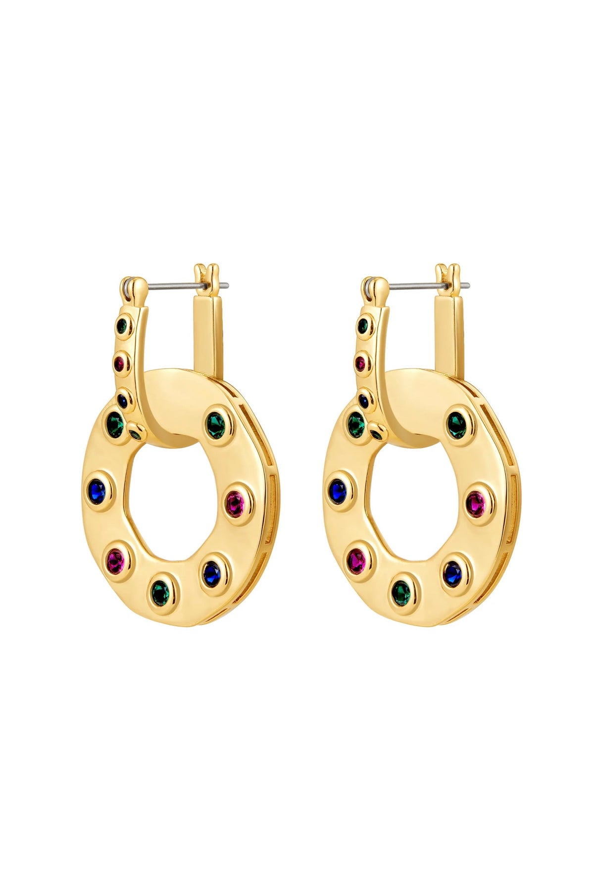 LUV AJ The Royale Stone Statement Earrings