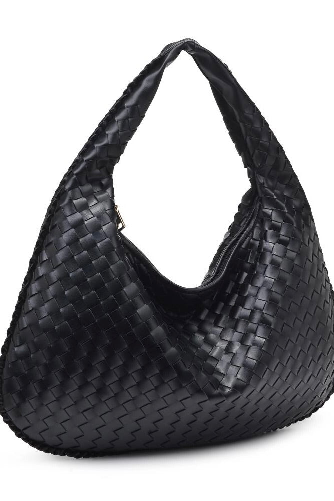 Victoria Woven Hobo Bag