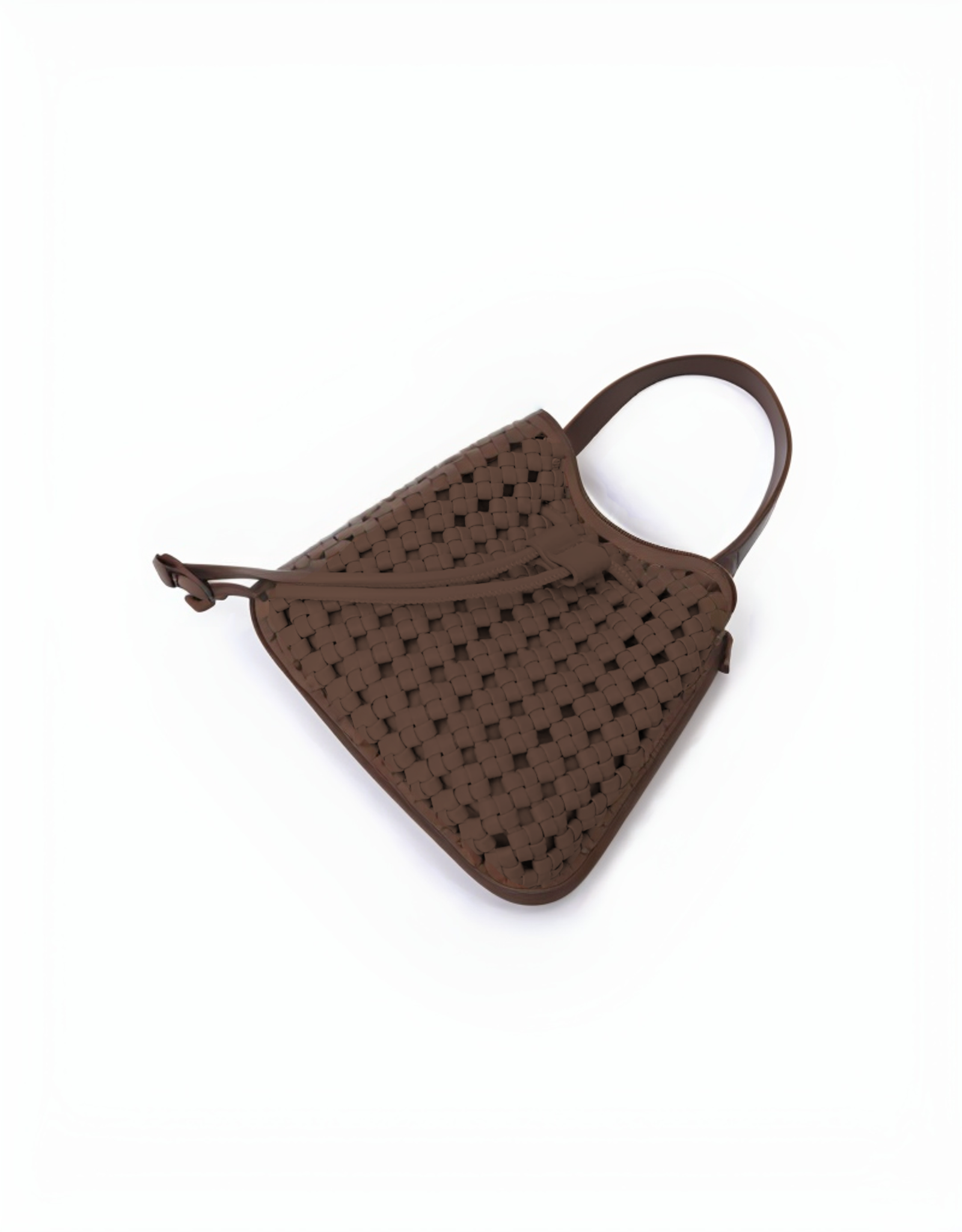 Perrie Mini Woven Bucket Bag - Espresso