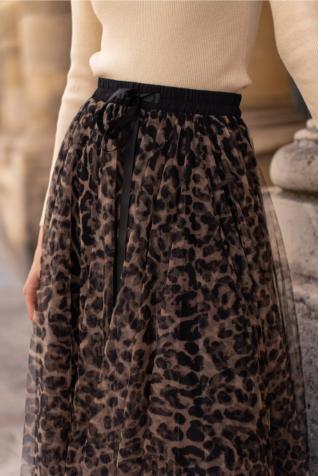 Choklate Paris Aria Leopard Tulle Skirt