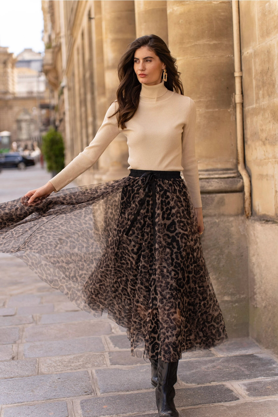 Choklate Paris Aria Leopard Tulle Skirt