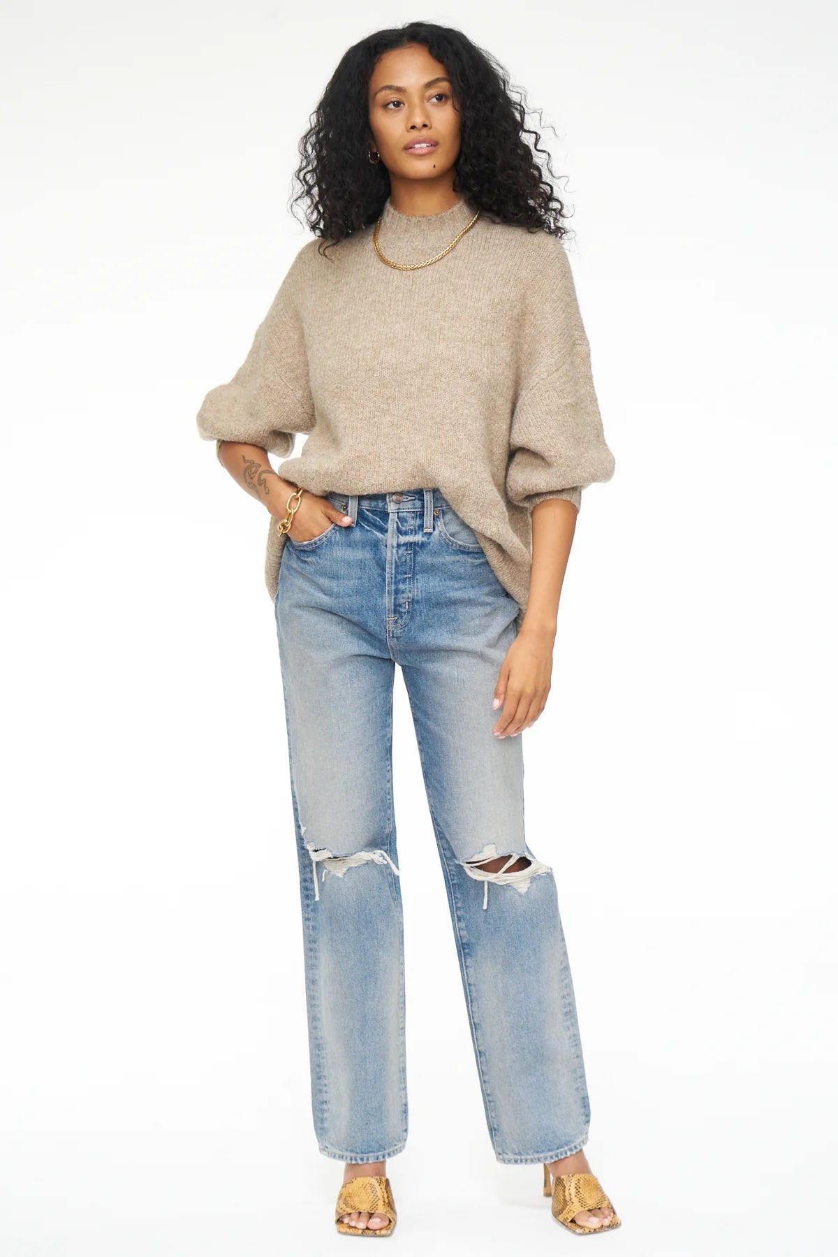 Pistola Carlen Mock Neck Sweater