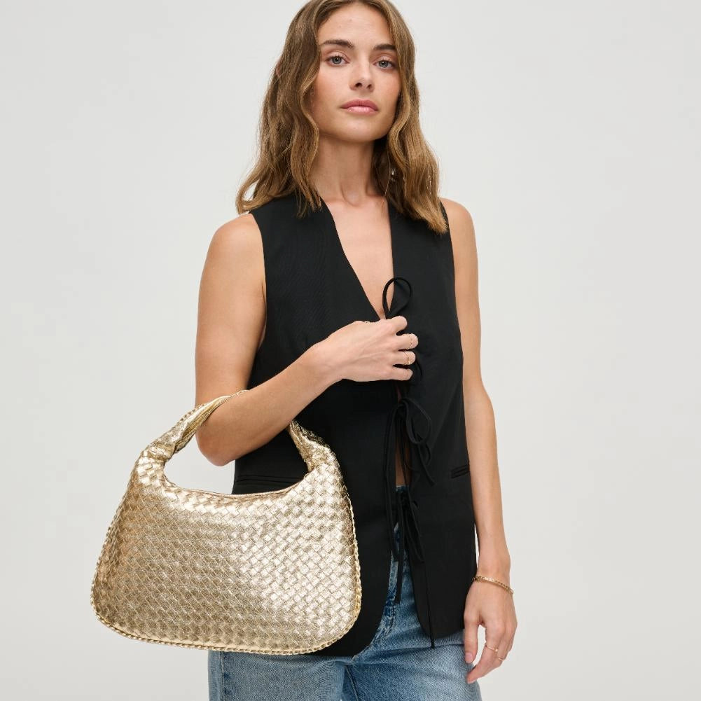 Adela Woven Hobo Bag