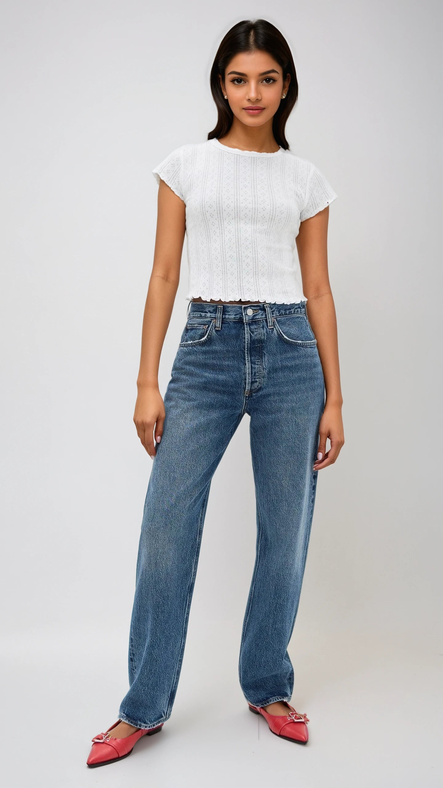 Lily Baby Tee - White Hot