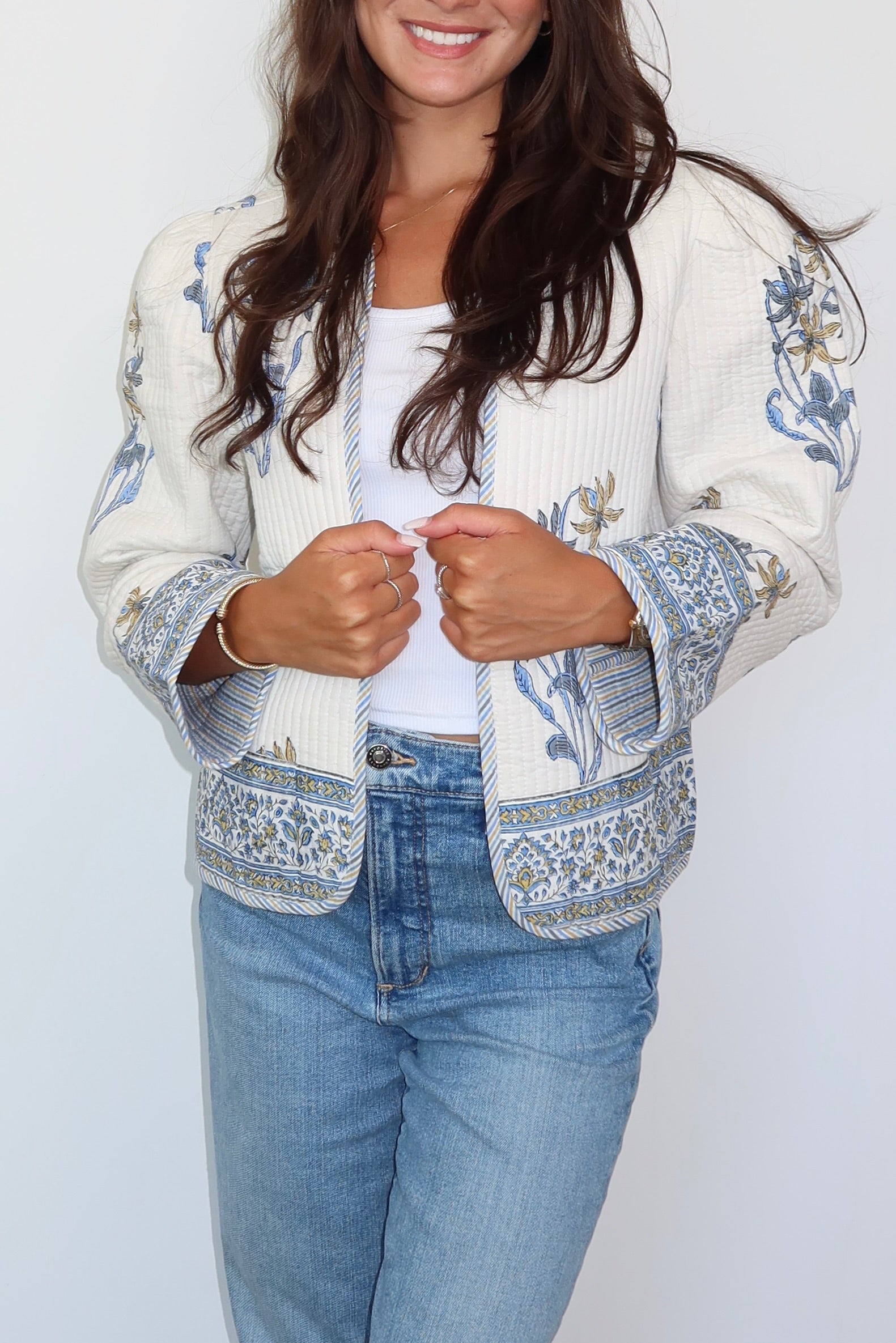Shylah Jacket in Blue Lily