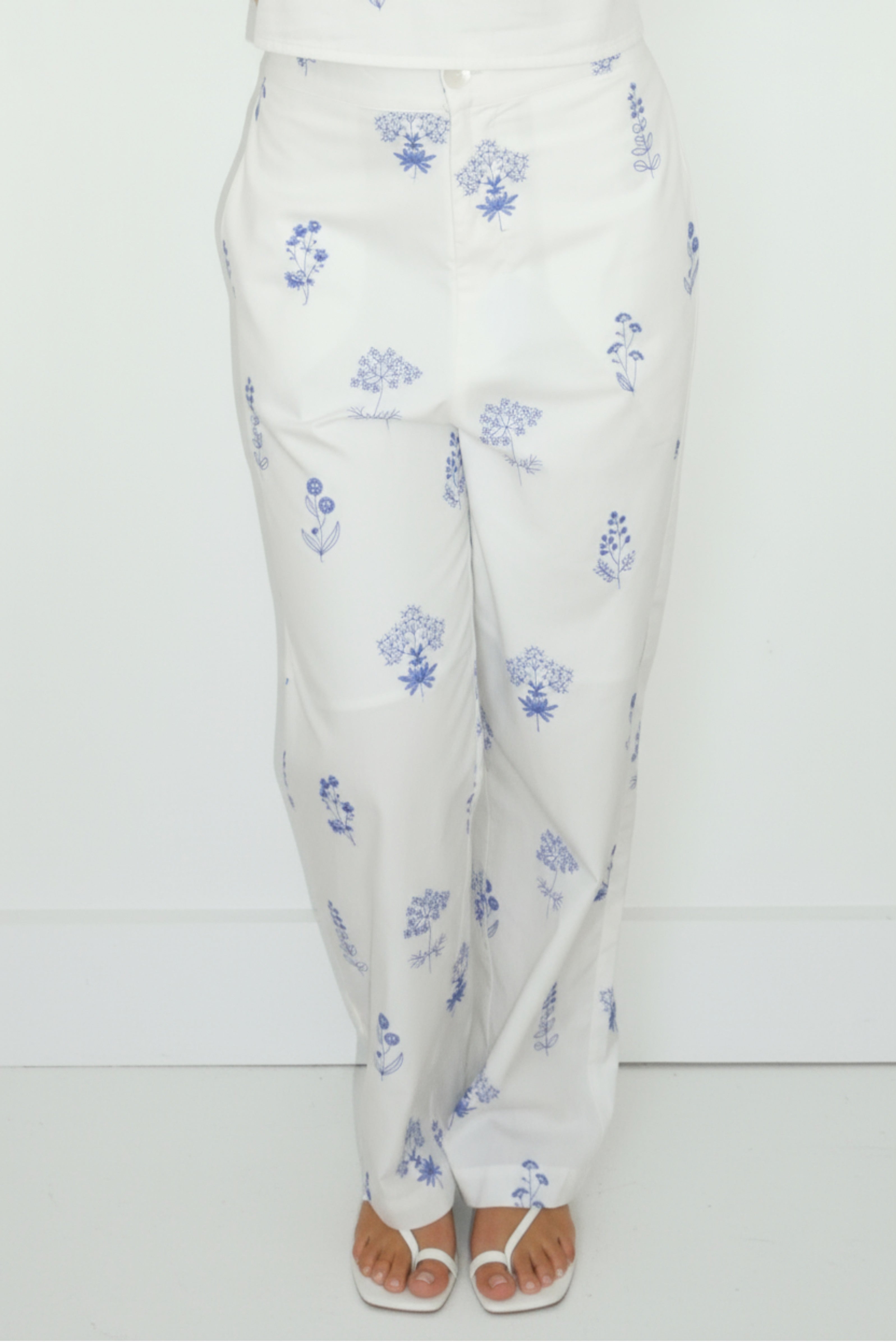 Cruise Pants in Soft Blue Stitch